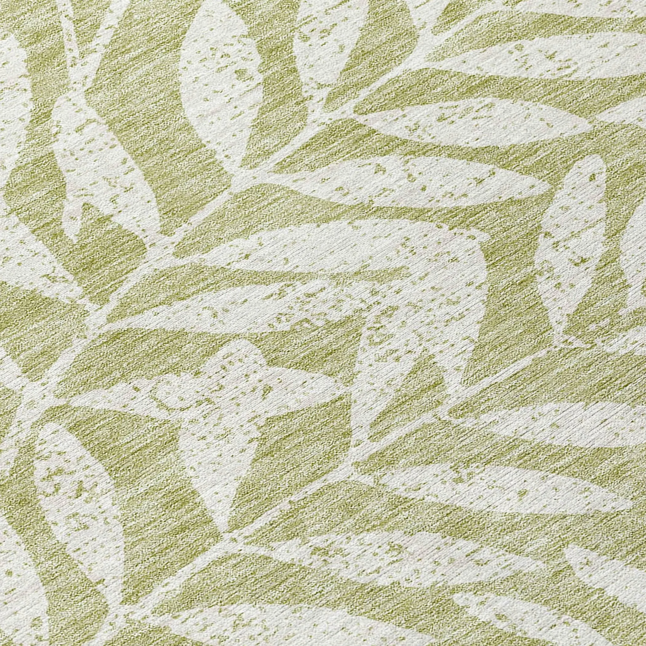 Machine Washable Indoor/ Outdoor Chantille Palm Rug