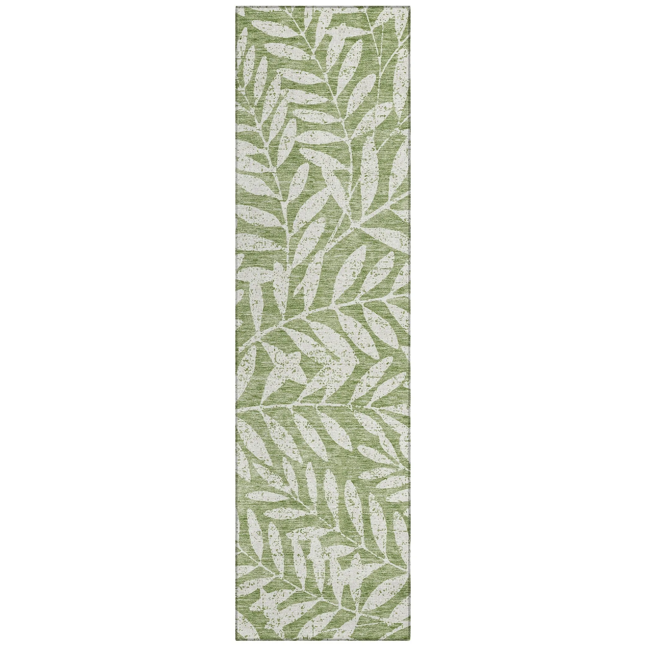 Machine Washable Indoor/ Outdoor Chantille Palm Rug
