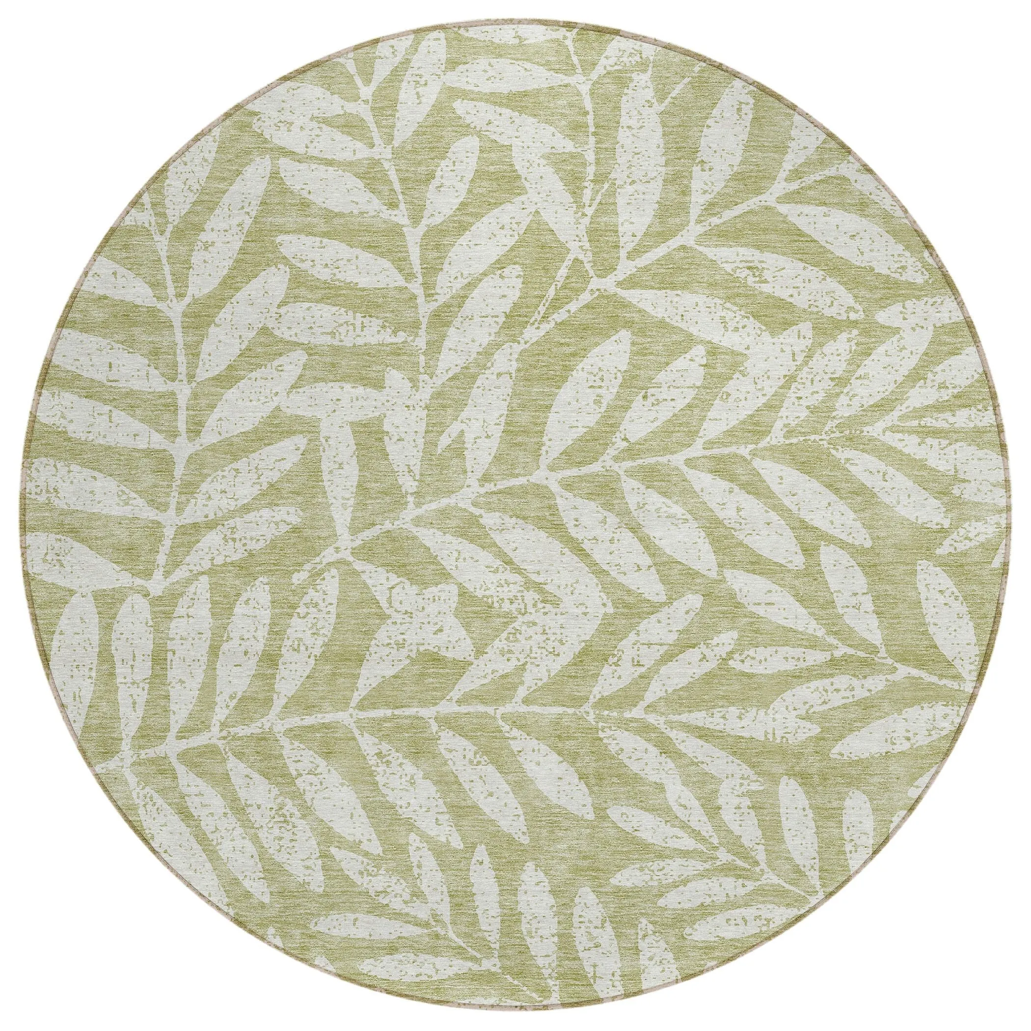 Machine Washable Indoor/ Outdoor Chantille Palm Rug
