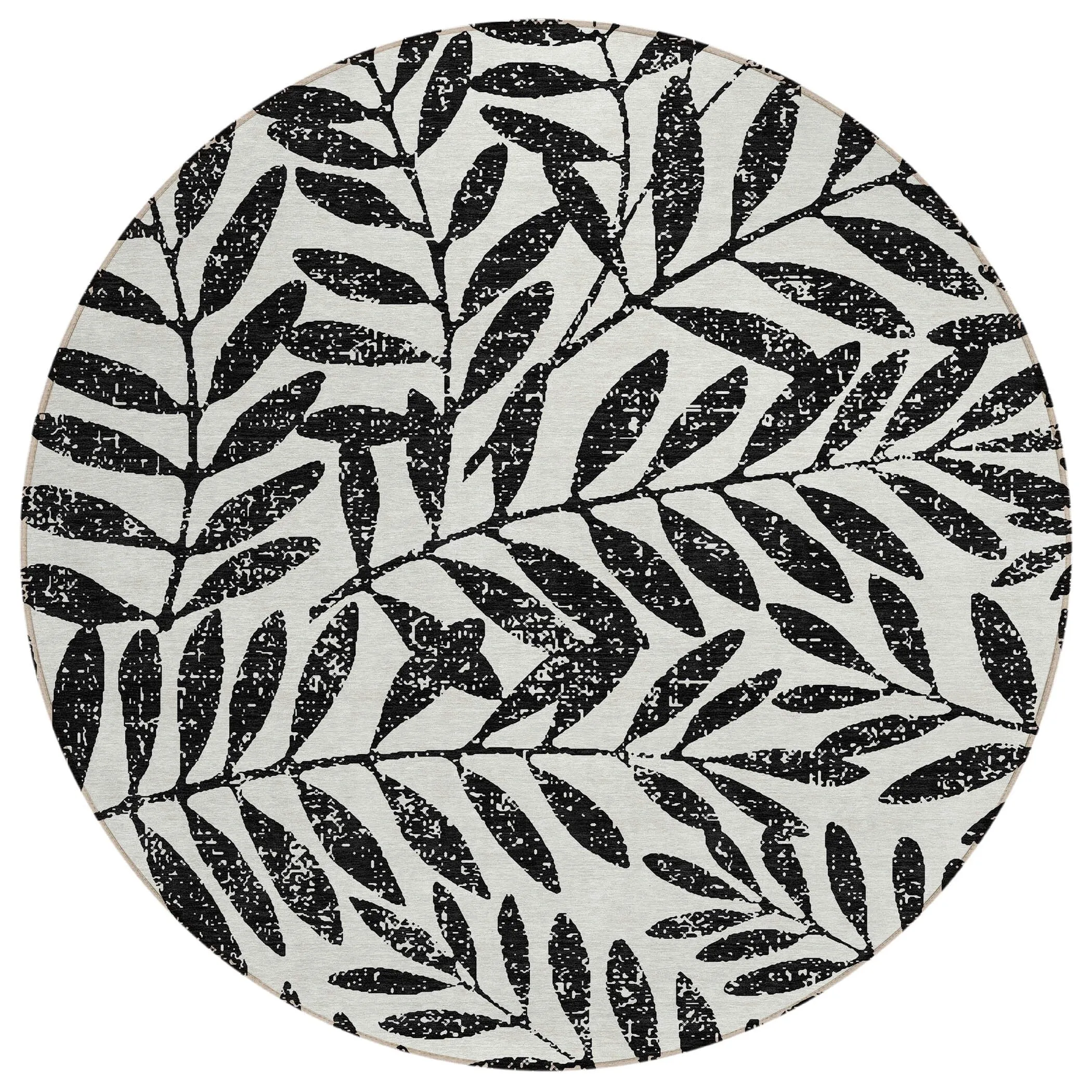 Machine Washable Indoor/ Outdoor Chantille Palm Rug