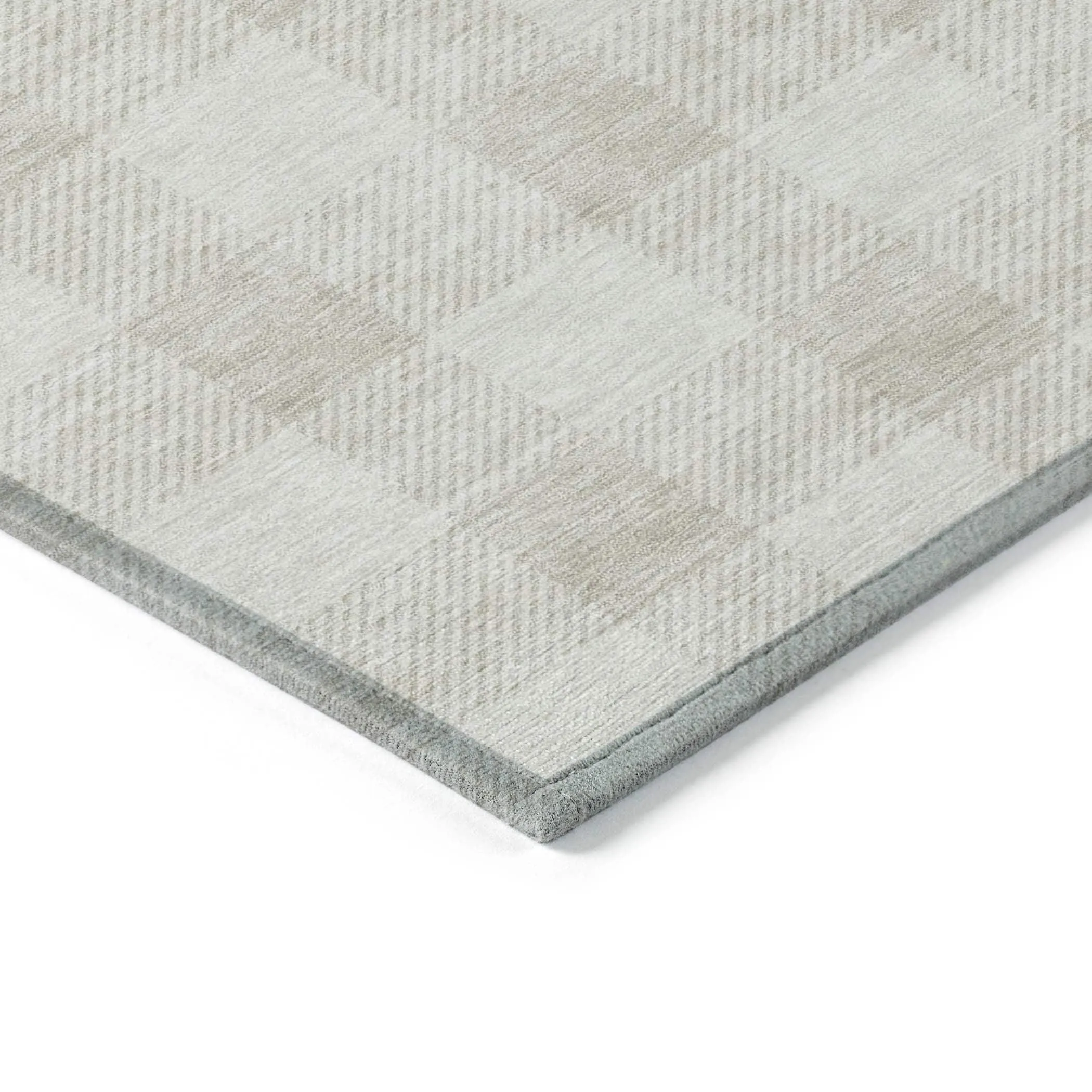 Machine Washable Indoor/ Outdoor Chantille Plaid Rug