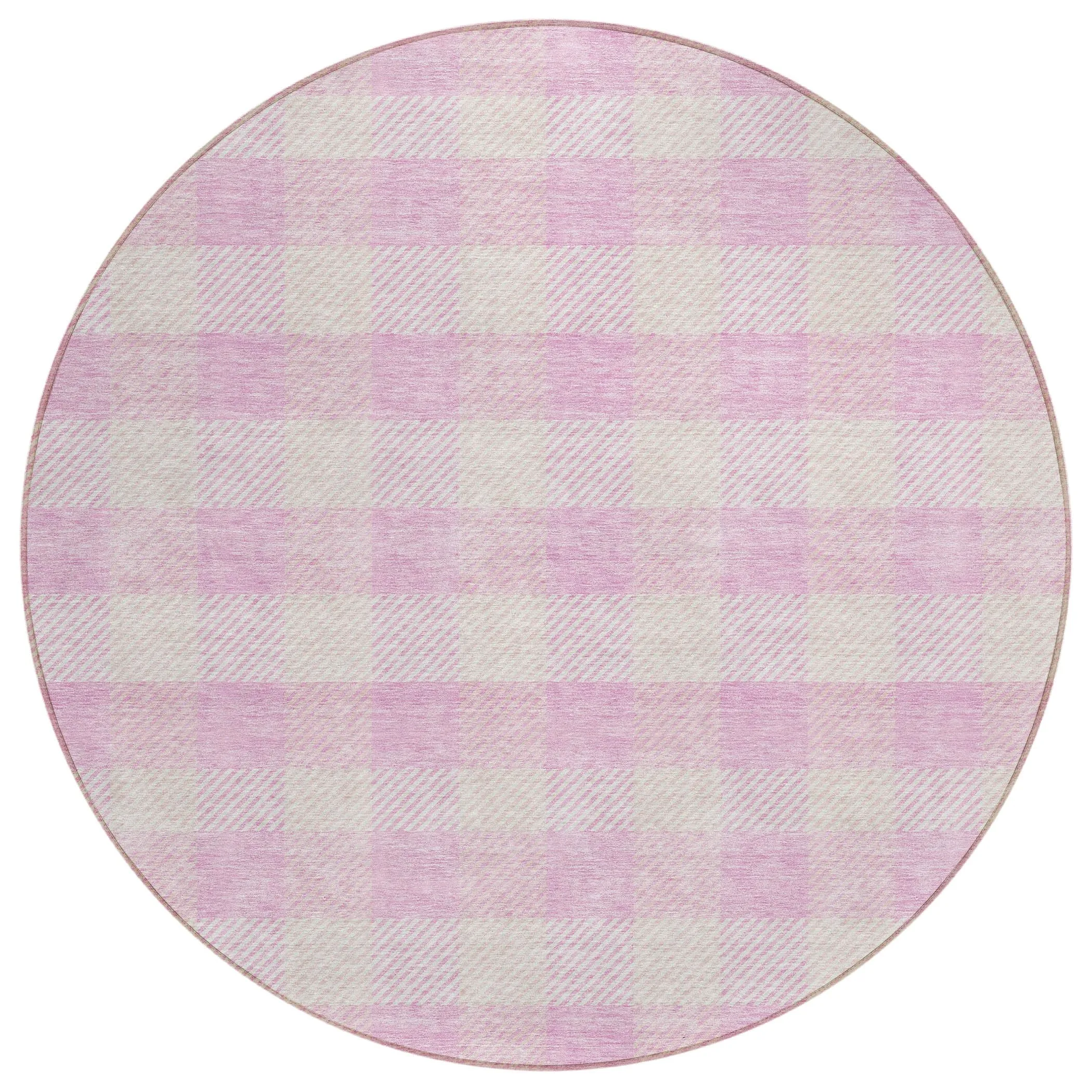 Machine Washable Indoor/ Outdoor Chantille Plaid Stripe Rug
