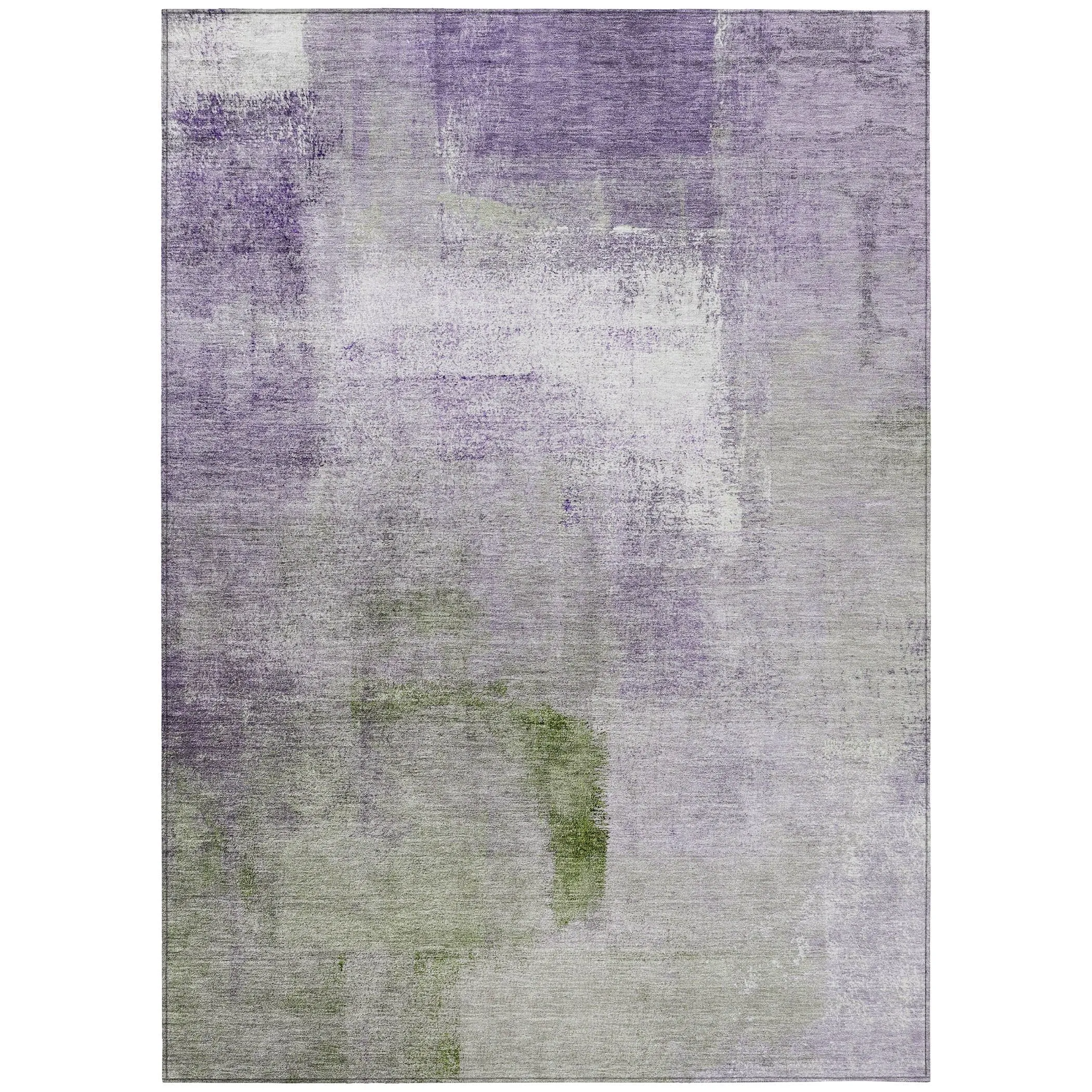 Machine Washable Indoor/ Outdoor Chantille Solid Ombre Rug
