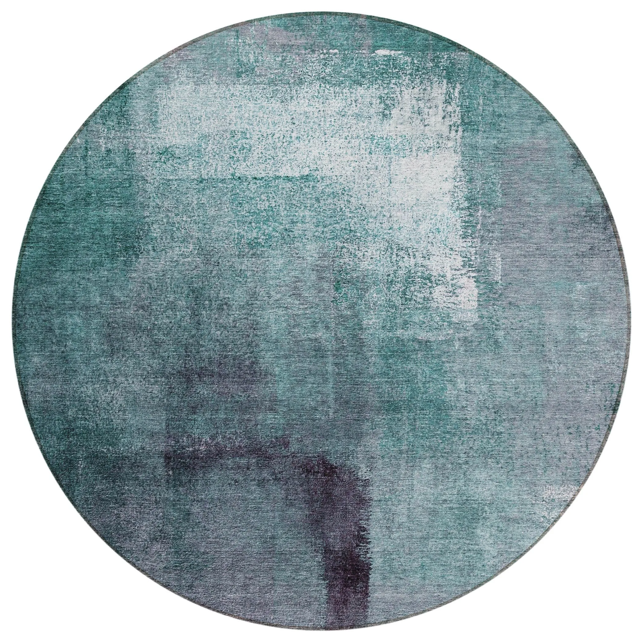 Machine Washable Indoor/ Outdoor Chantille Solid Ombre Rug