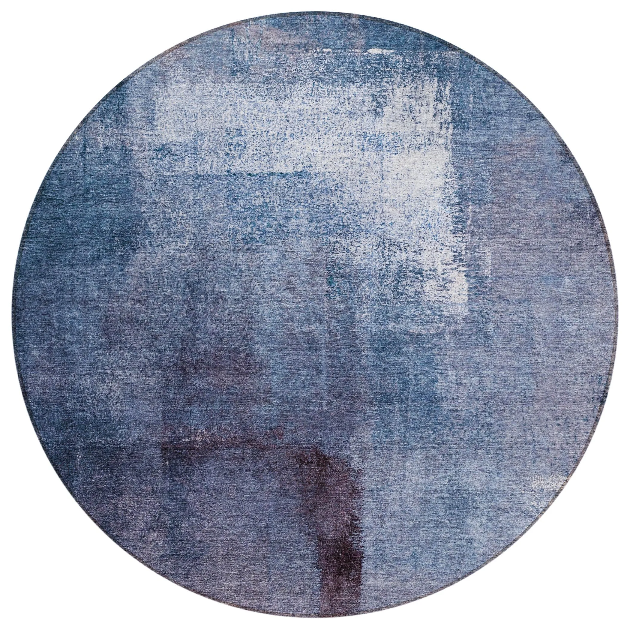 Machine Washable Indoor/ Outdoor Chantille Solid Ombre Rug