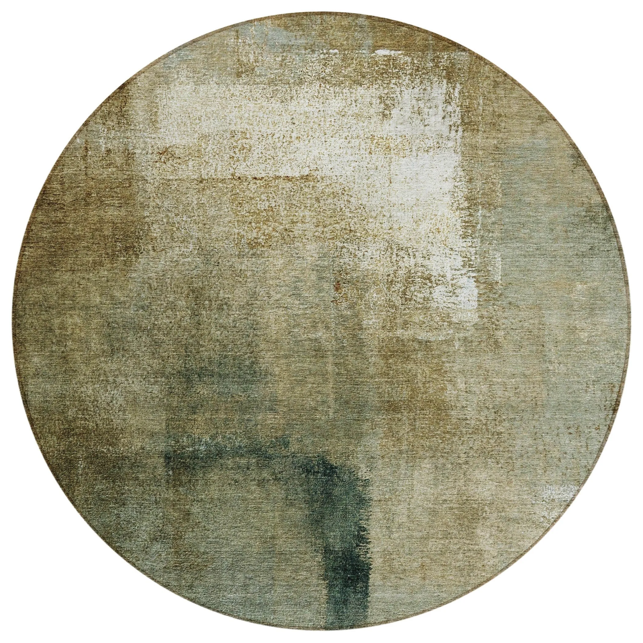 Machine Washable Indoor/ Outdoor Chantille Solid Ombre Rug