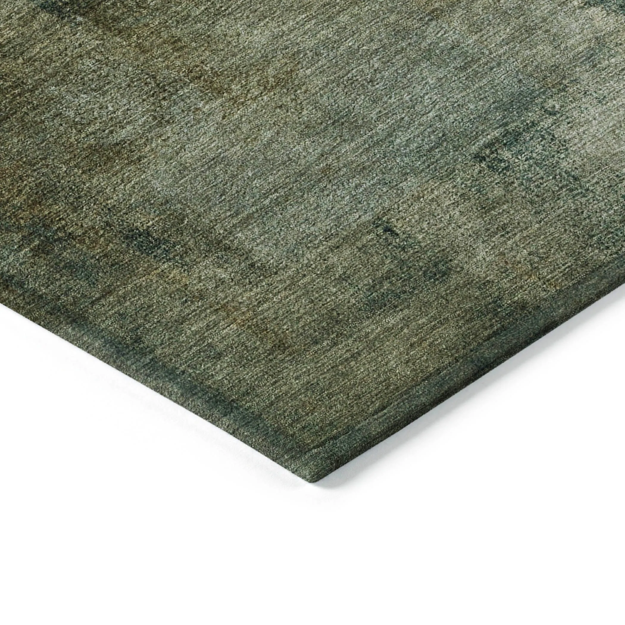 Machine Washable Indoor/ Outdoor Chantille Solid Ombre Rug