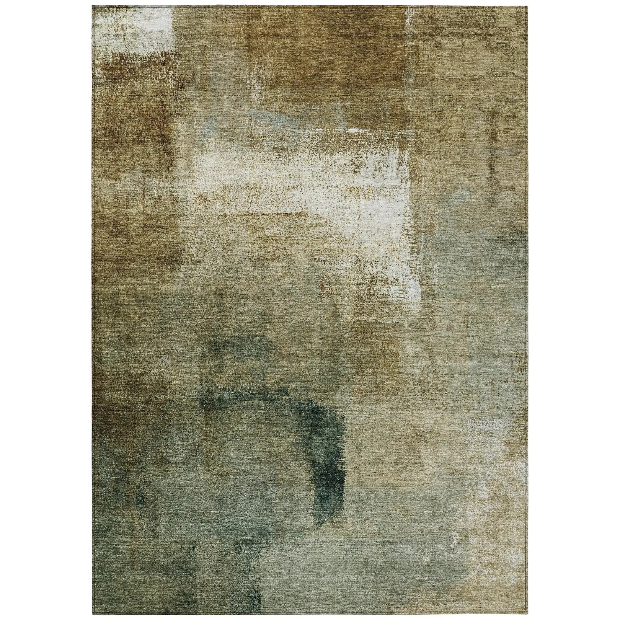 Machine Washable Indoor/ Outdoor Chantille Solid Ombre Rug