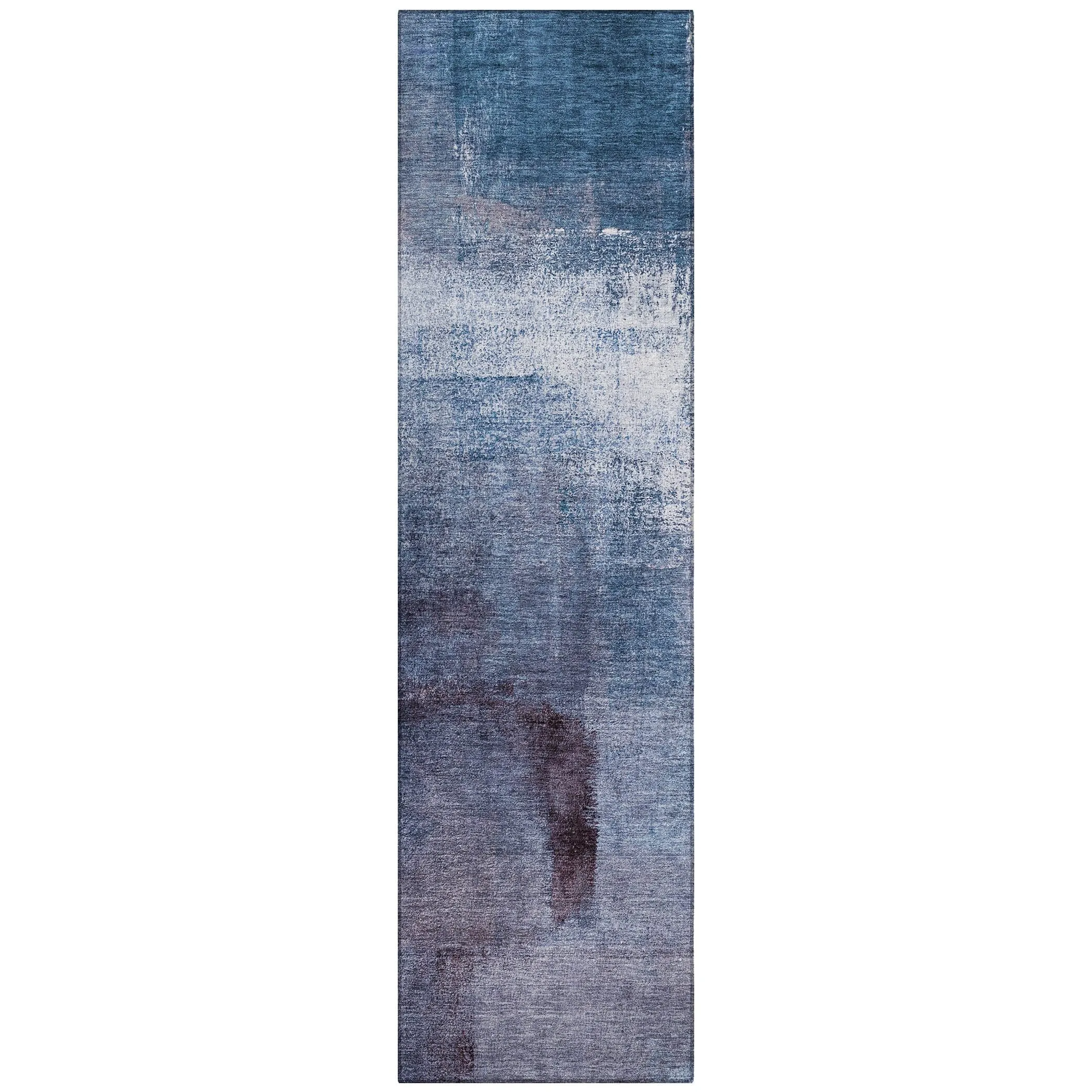 Machine Washable Indoor/ Outdoor Chantille Solid Ombre Rug