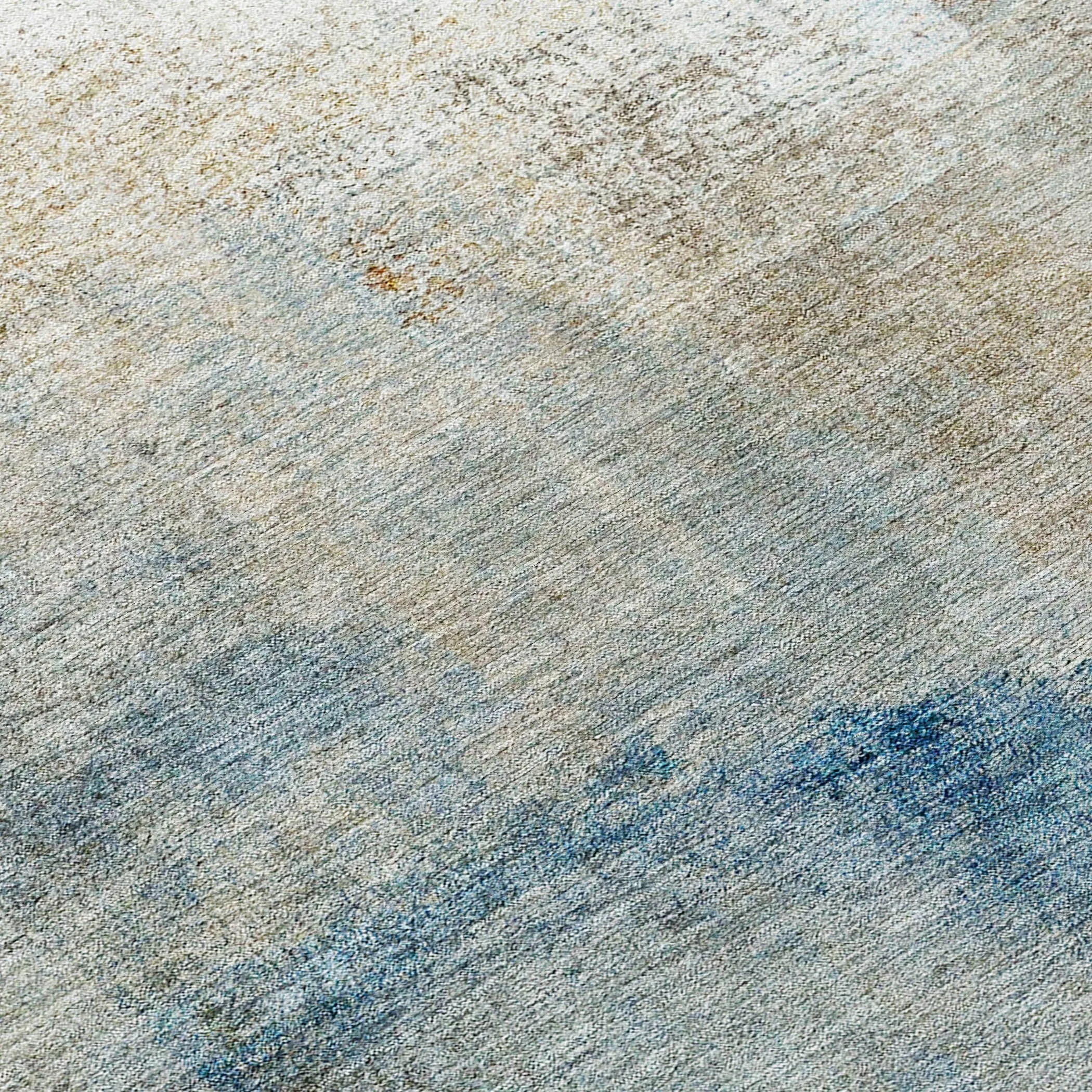 Machine Washable Indoor/ Outdoor Chantille Solid Ombre Rug