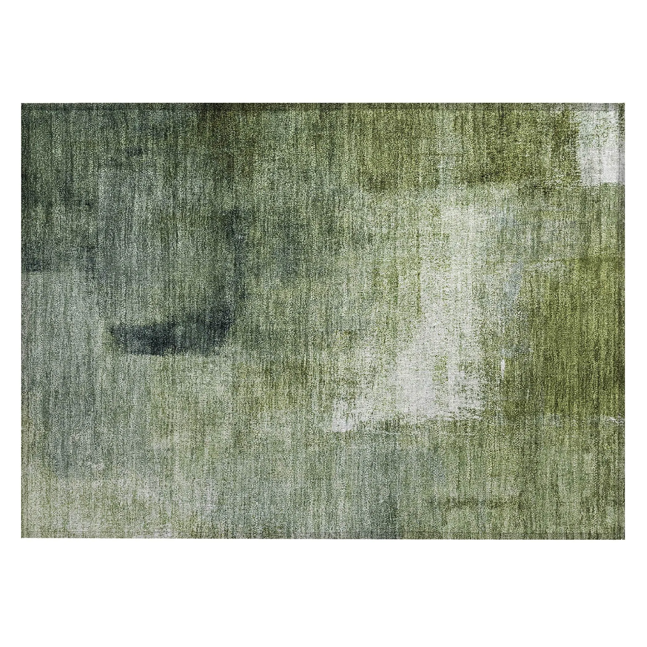 Machine Washable Indoor/ Outdoor Chantille Solid Ombre Rug