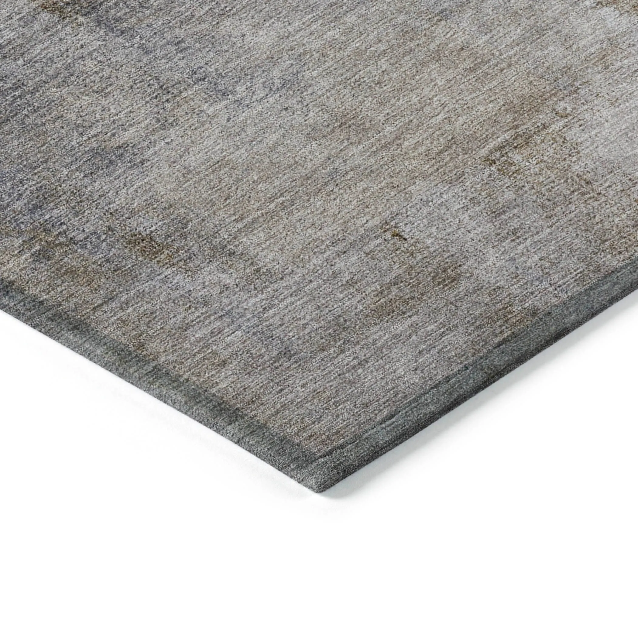Machine Washable Indoor/ Outdoor Chantille Solid Ombre Rug