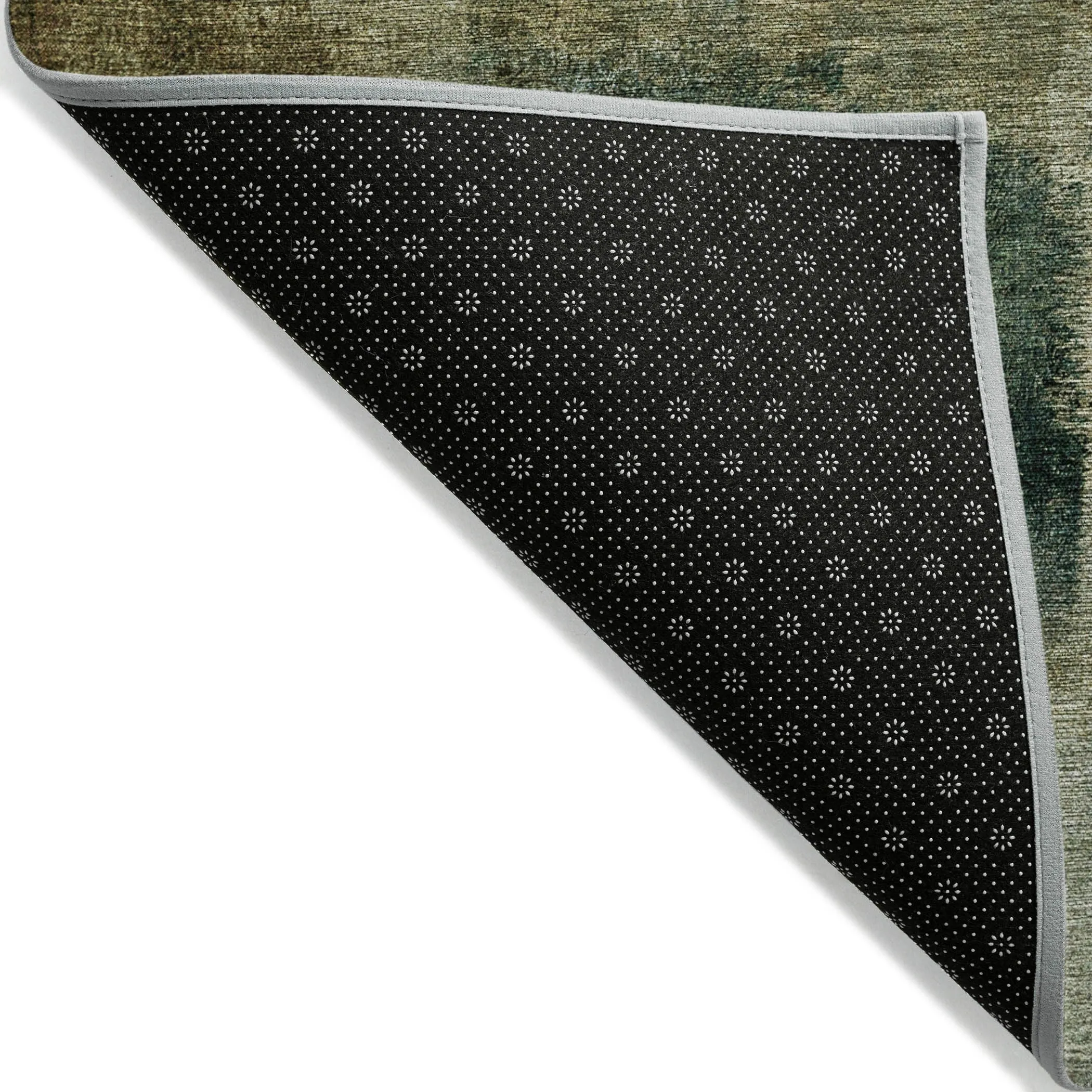 Machine Washable Indoor/ Outdoor Chantille Solid Ombre Rug