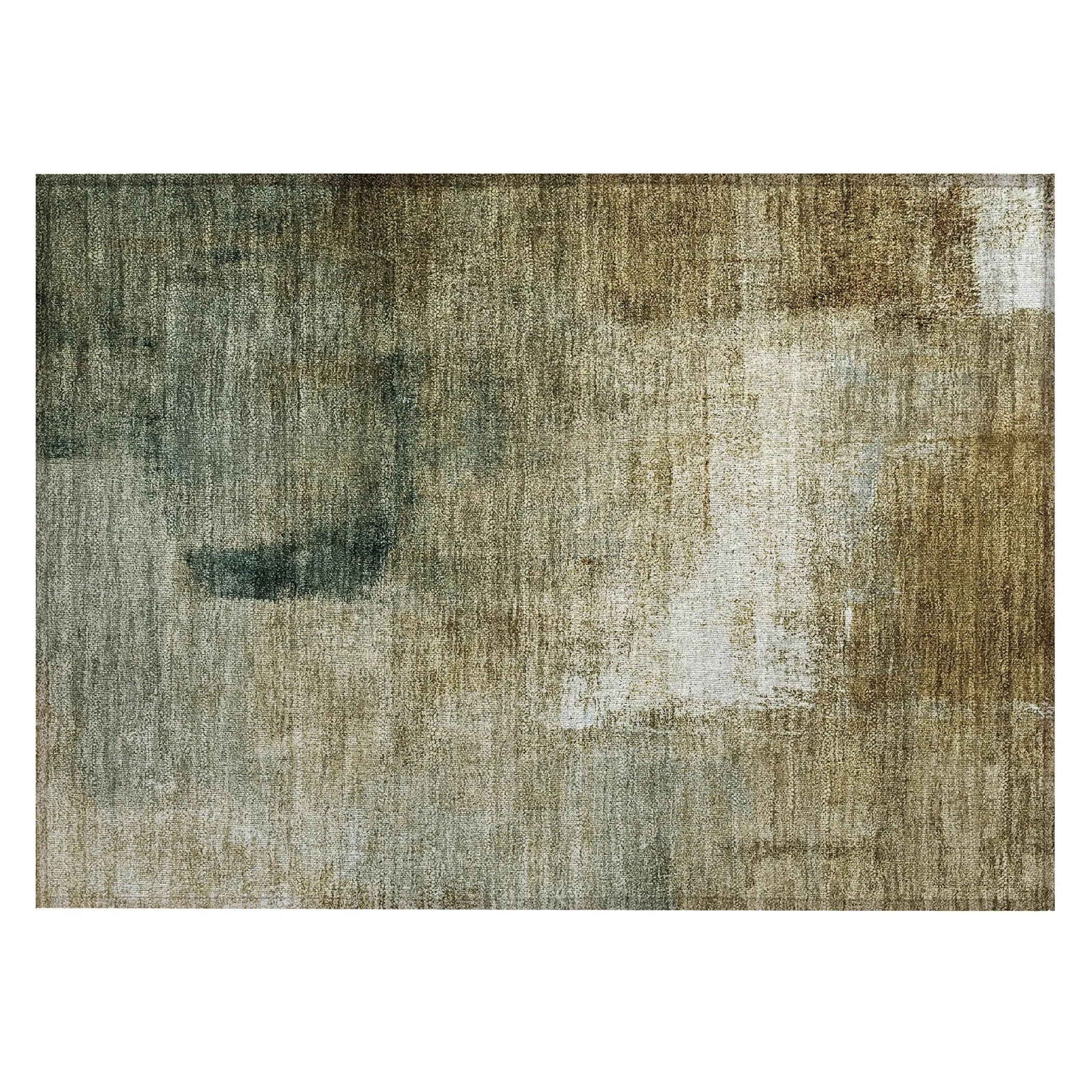 Machine Washable Indoor/ Outdoor Chantille Solid Ombre Rug