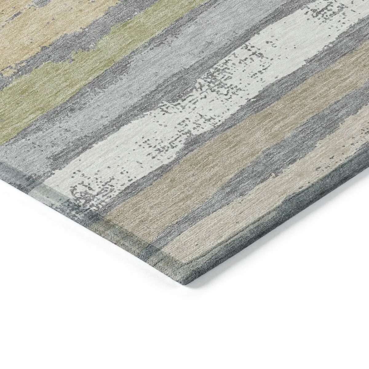 Machine Washable Indoor/ Outdoor Chantille Stripe Rug