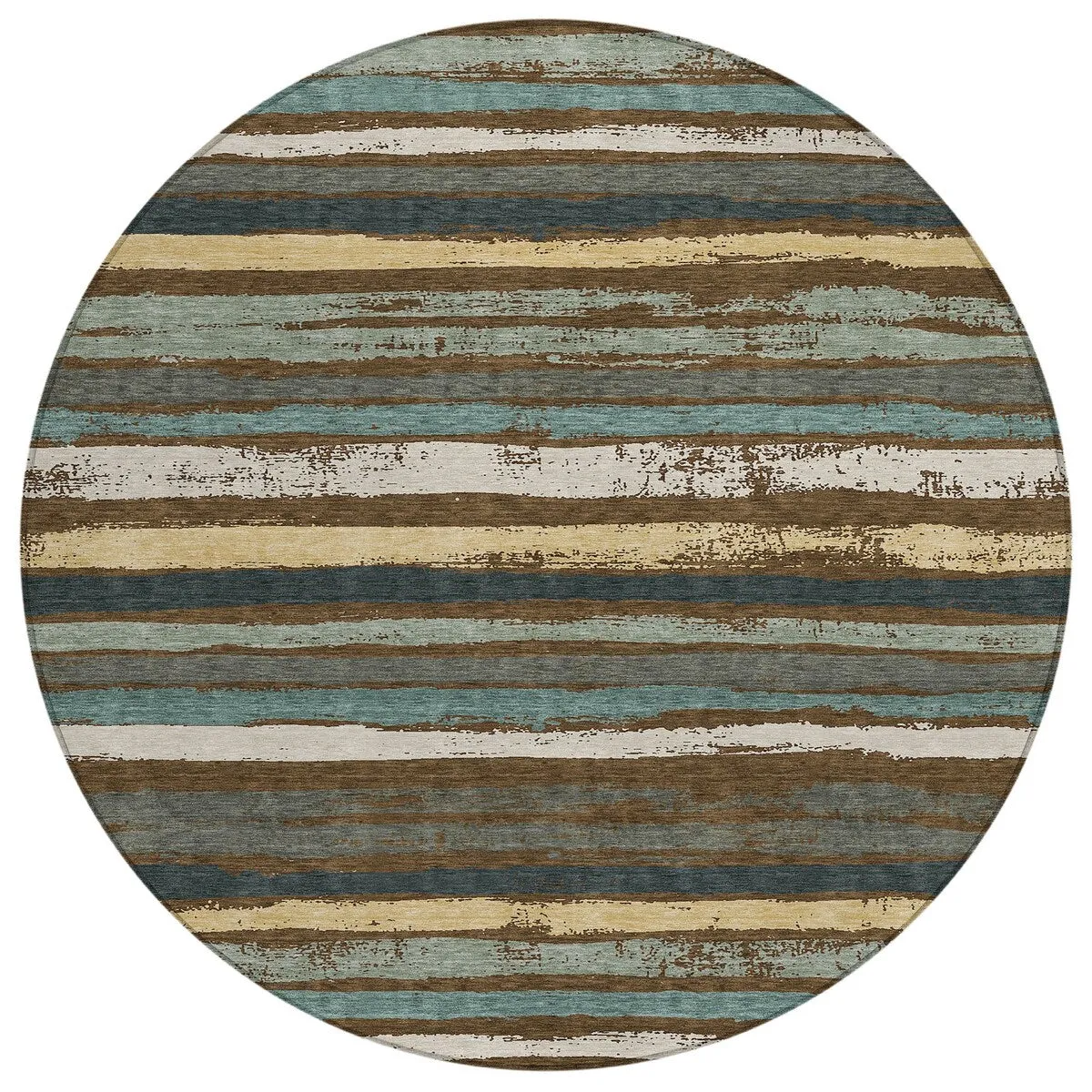 Machine Washable Indoor/ Outdoor Chantille Stripe Rug