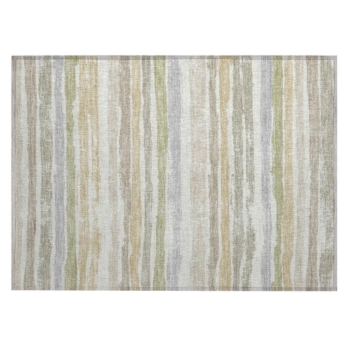 Machine Washable Indoor/ Outdoor Chantille Stripe Rug