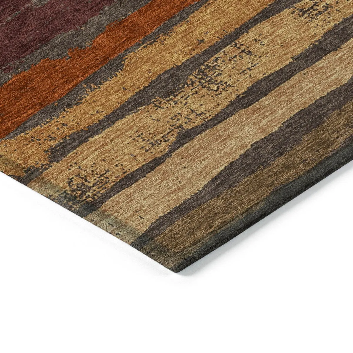 Machine Washable Indoor/ Outdoor Chantille Stripe Rug