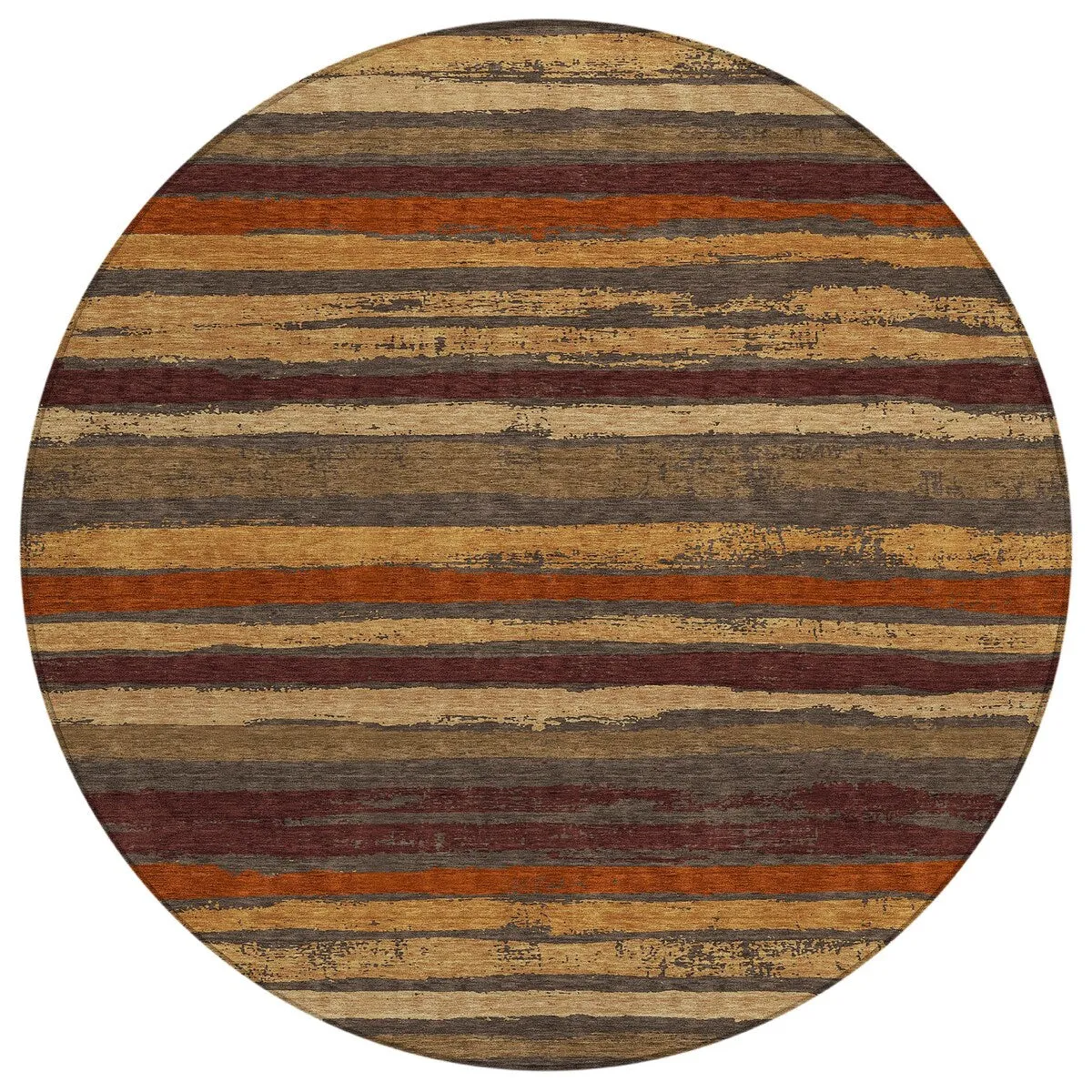 Machine Washable Indoor/ Outdoor Chantille Stripe Rug