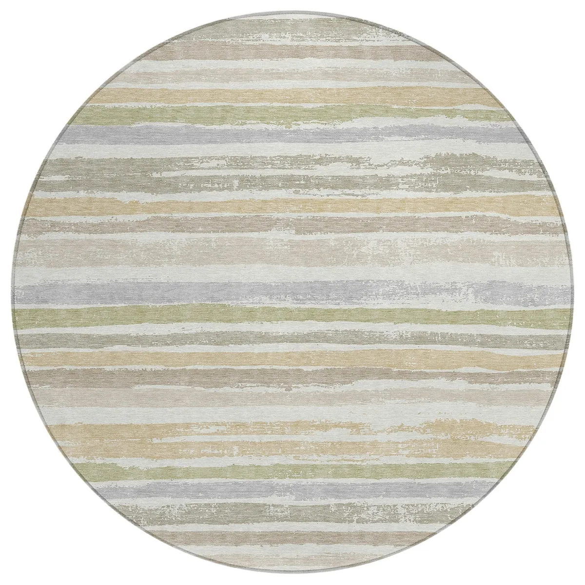 Machine Washable Indoor/ Outdoor Chantille Stripe Rug