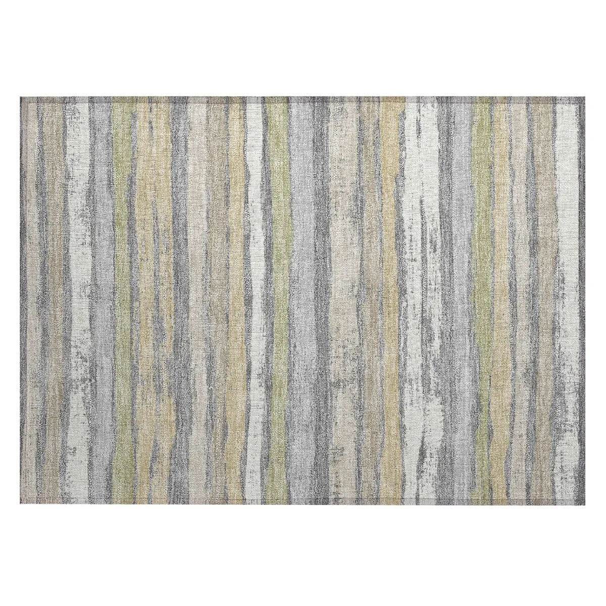 Machine Washable Indoor/ Outdoor Chantille Stripe Rug