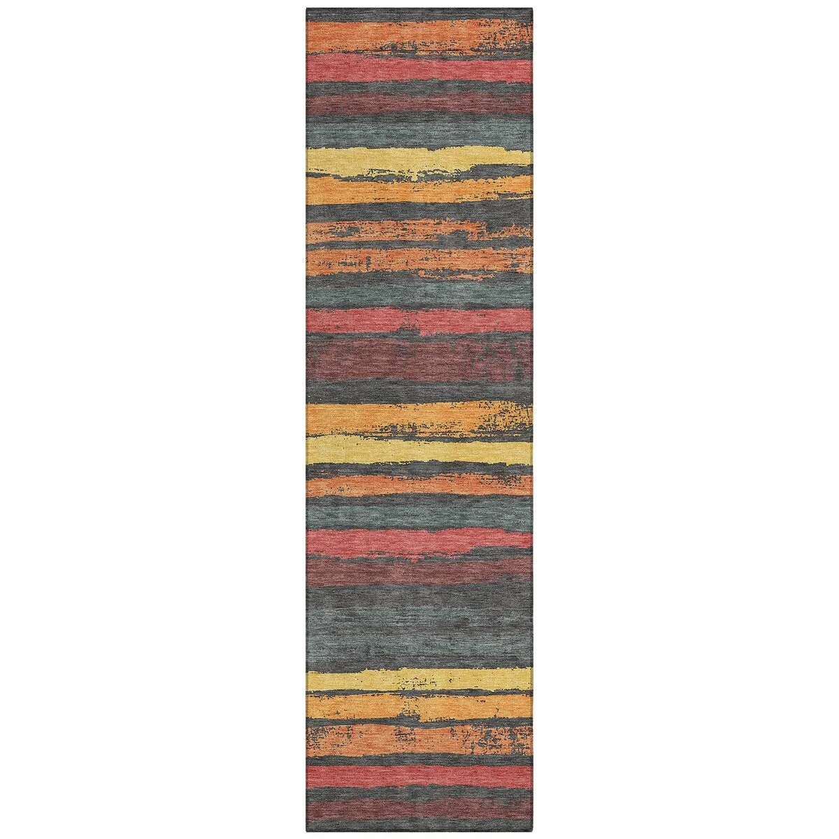 Machine Washable Indoor/ Outdoor Chantille Stripe Rug
