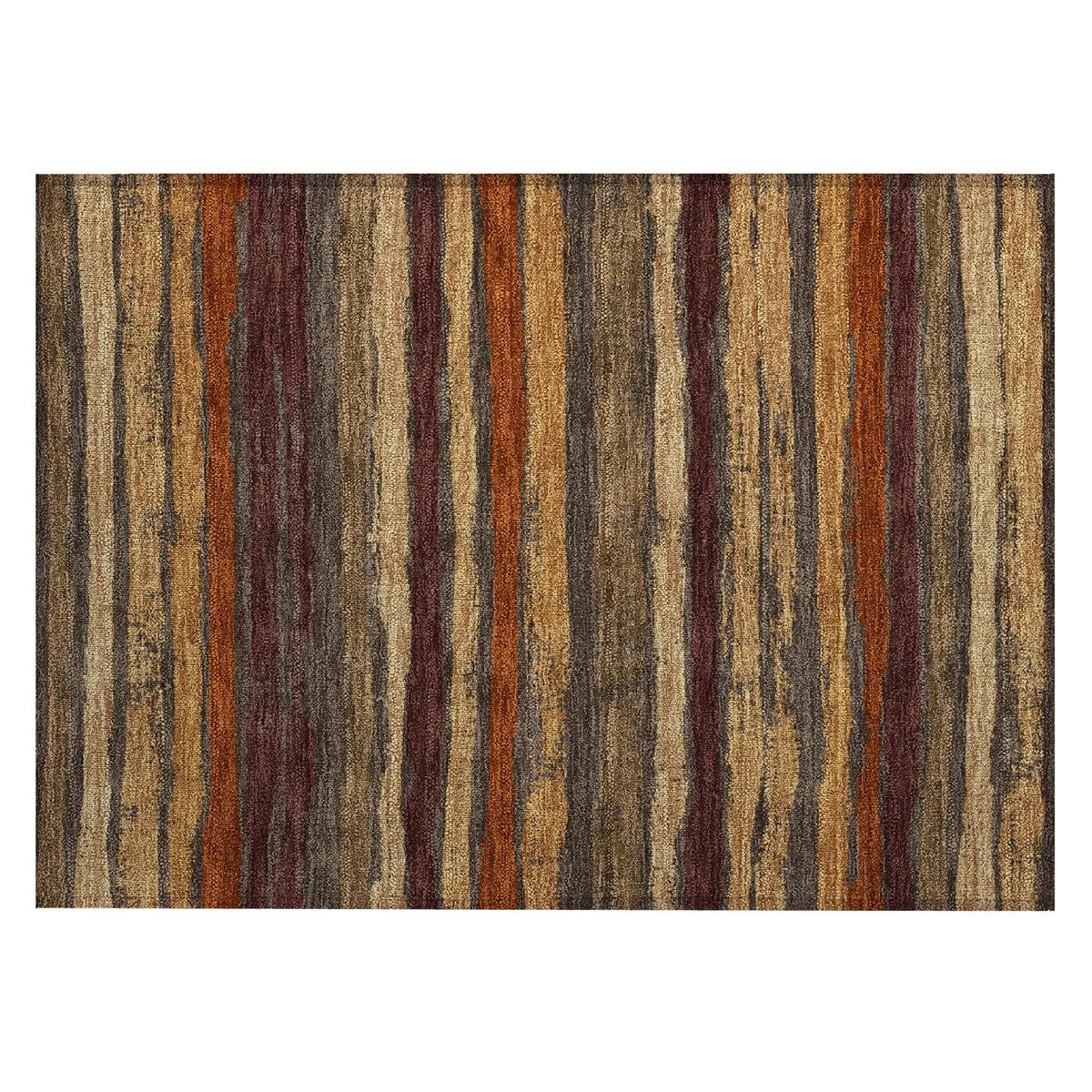 Machine Washable Indoor/ Outdoor Chantille Stripe Rug