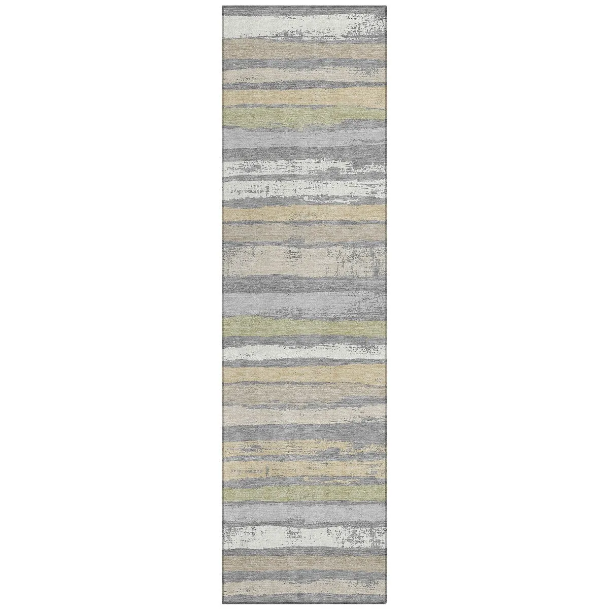 Machine Washable Indoor/ Outdoor Chantille Stripe Rug