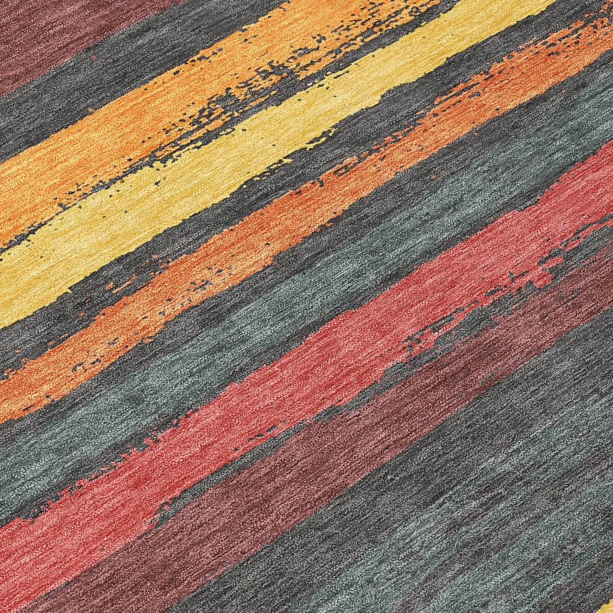 Machine Washable Indoor/ Outdoor Chantille Stripe Rug