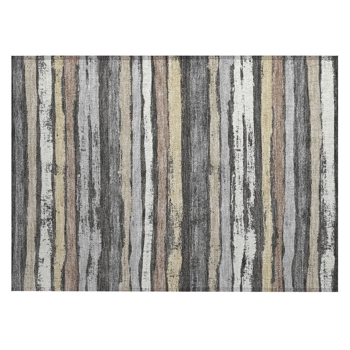 Machine Washable Indoor/ Outdoor Chantille Stripe Rug