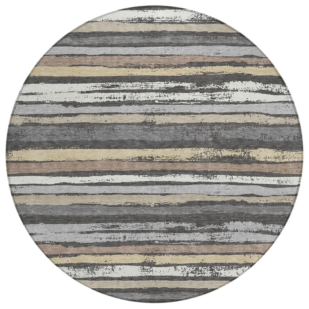 Machine Washable Indoor/ Outdoor Chantille Stripe Rug