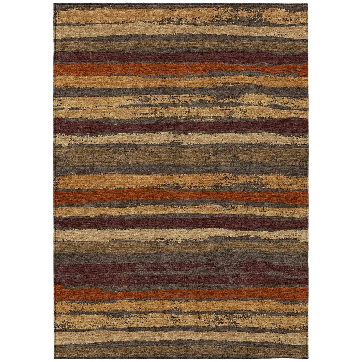 Machine Washable Indoor/ Outdoor Chantille Stripe Rug