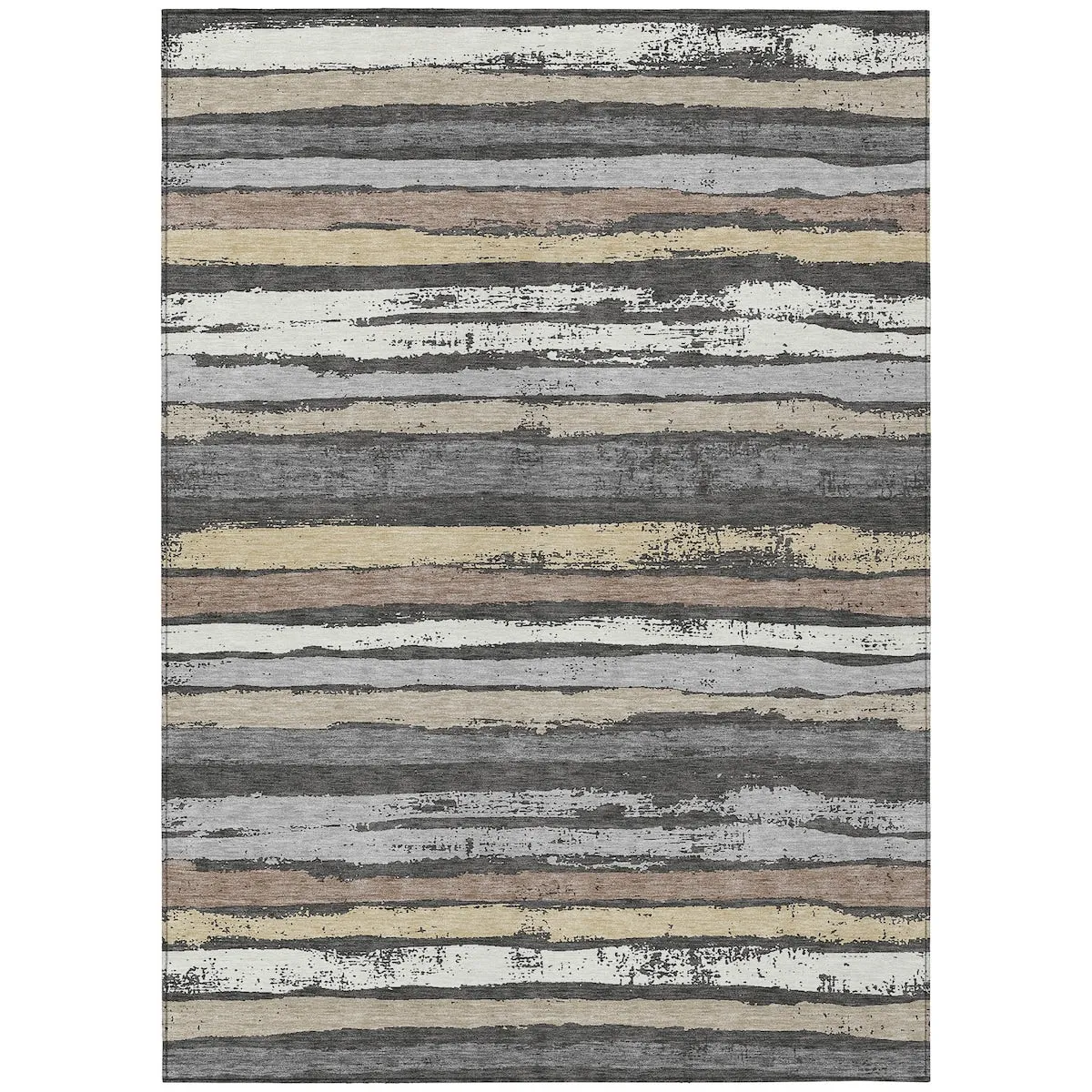 Machine Washable Indoor/ Outdoor Chantille Stripe Rug