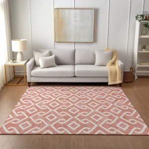 Machine Washable Indoor/ Outdoor Chantille Trellis Rug