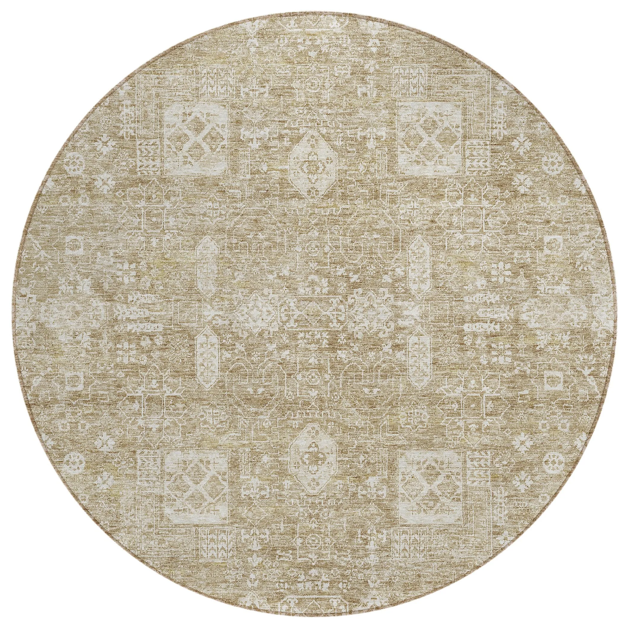 Machine Washable Indoor/ Outdoor Chantille Vintage Traditional Rug