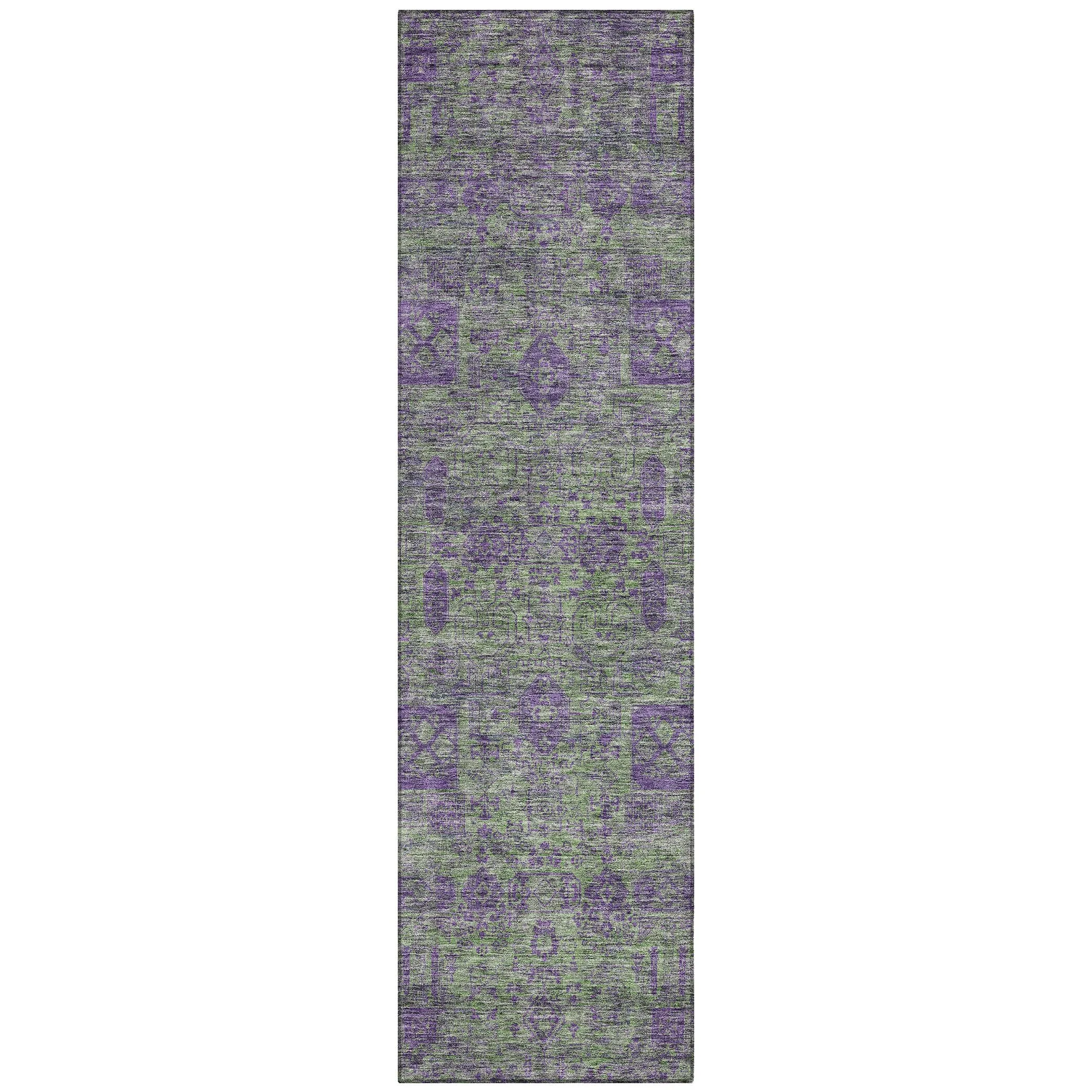 Machine Washable Indoor/ Outdoor Chantille Vintage Traditional Rug