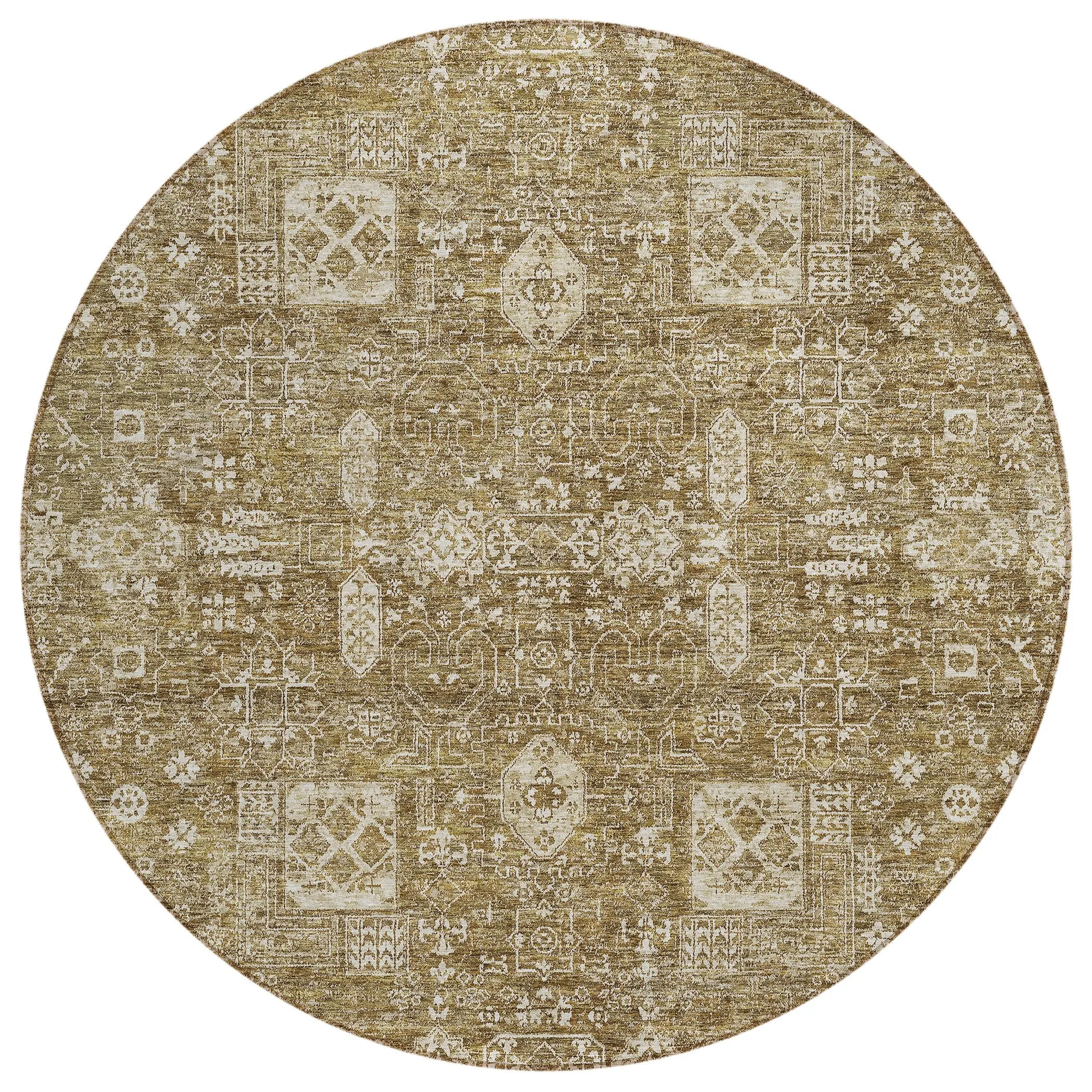 Machine Washable Indoor/ Outdoor Chantille Vintage Traditional Rug