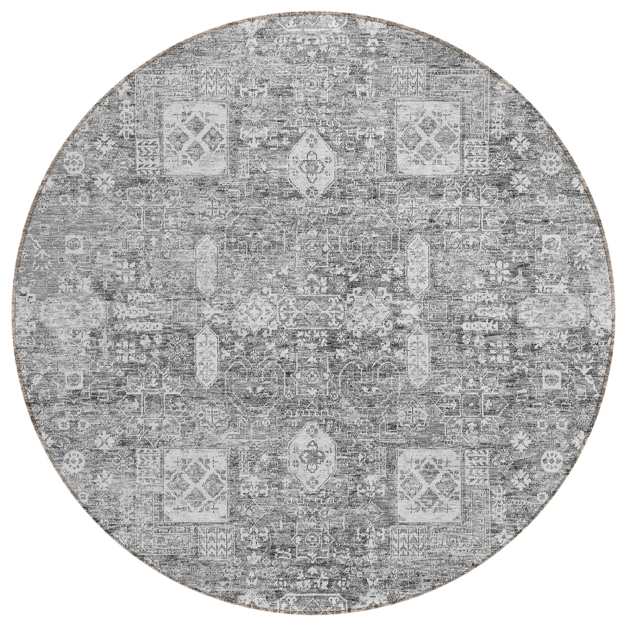 Machine Washable Indoor/ Outdoor Chantille Vintage Traditional Rug