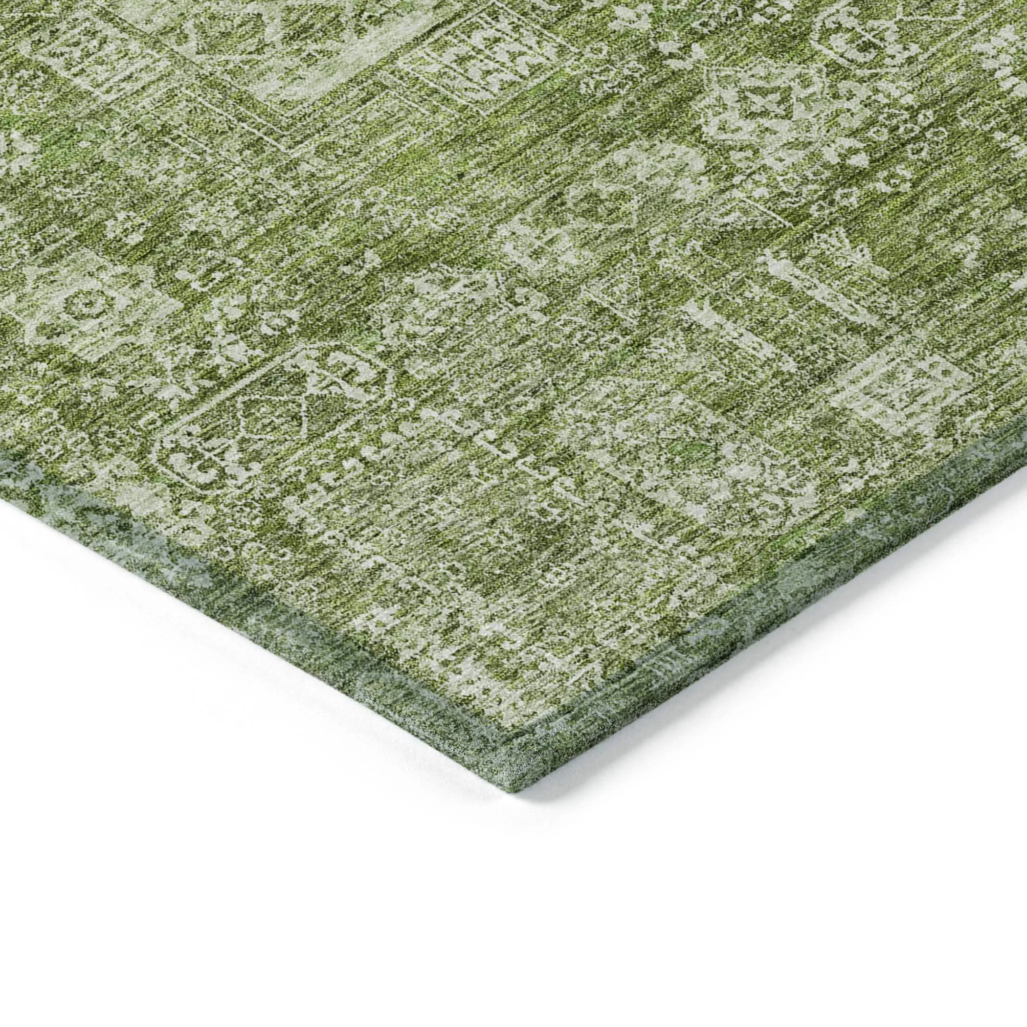 Machine Washable Indoor/ Outdoor Chantille Vintage Traditional Rug