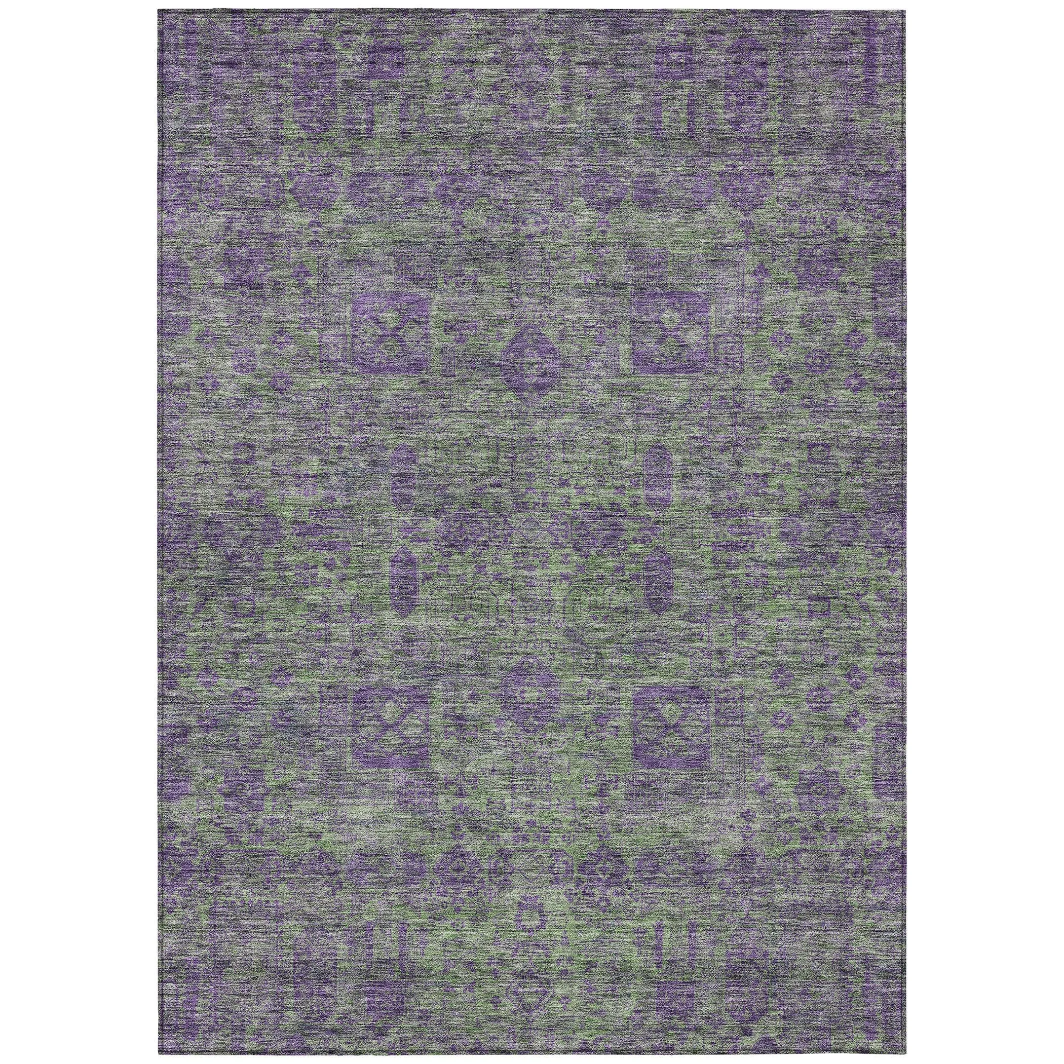 Machine Washable Indoor/ Outdoor Chantille Vintage Traditional Rug