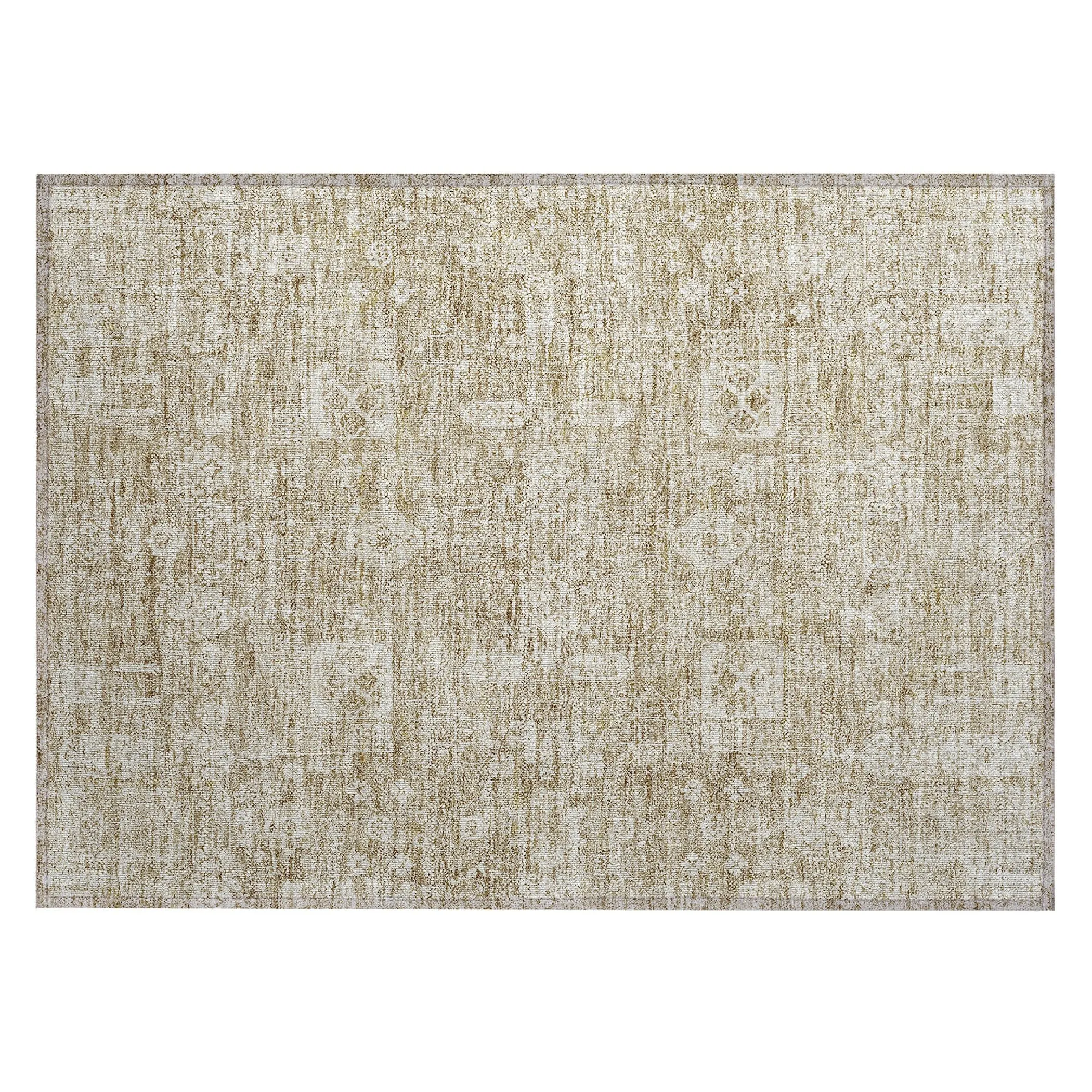Machine Washable Indoor/ Outdoor Chantille Vintage Traditional Rug