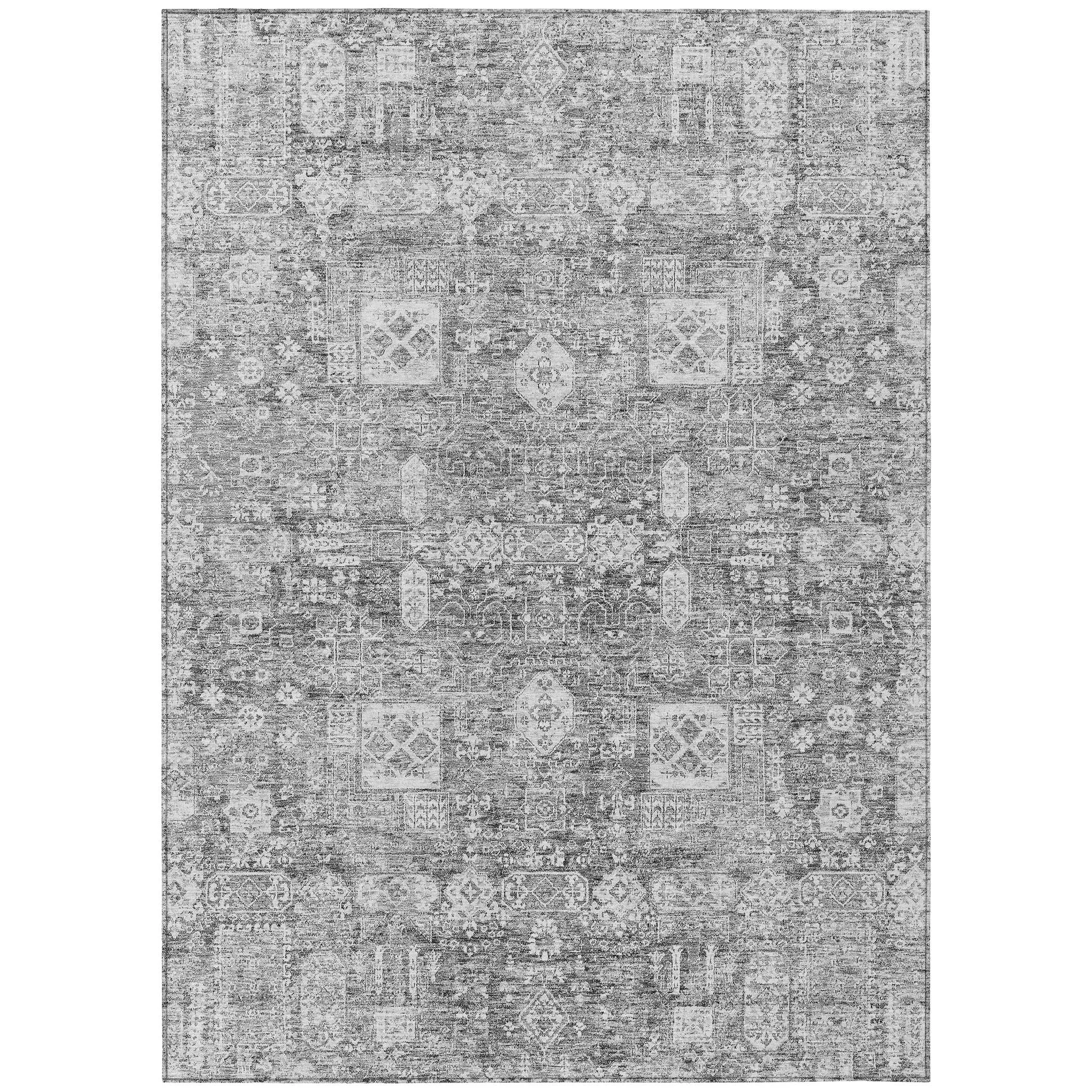 Machine Washable Indoor/ Outdoor Chantille Vintage Traditional Rug