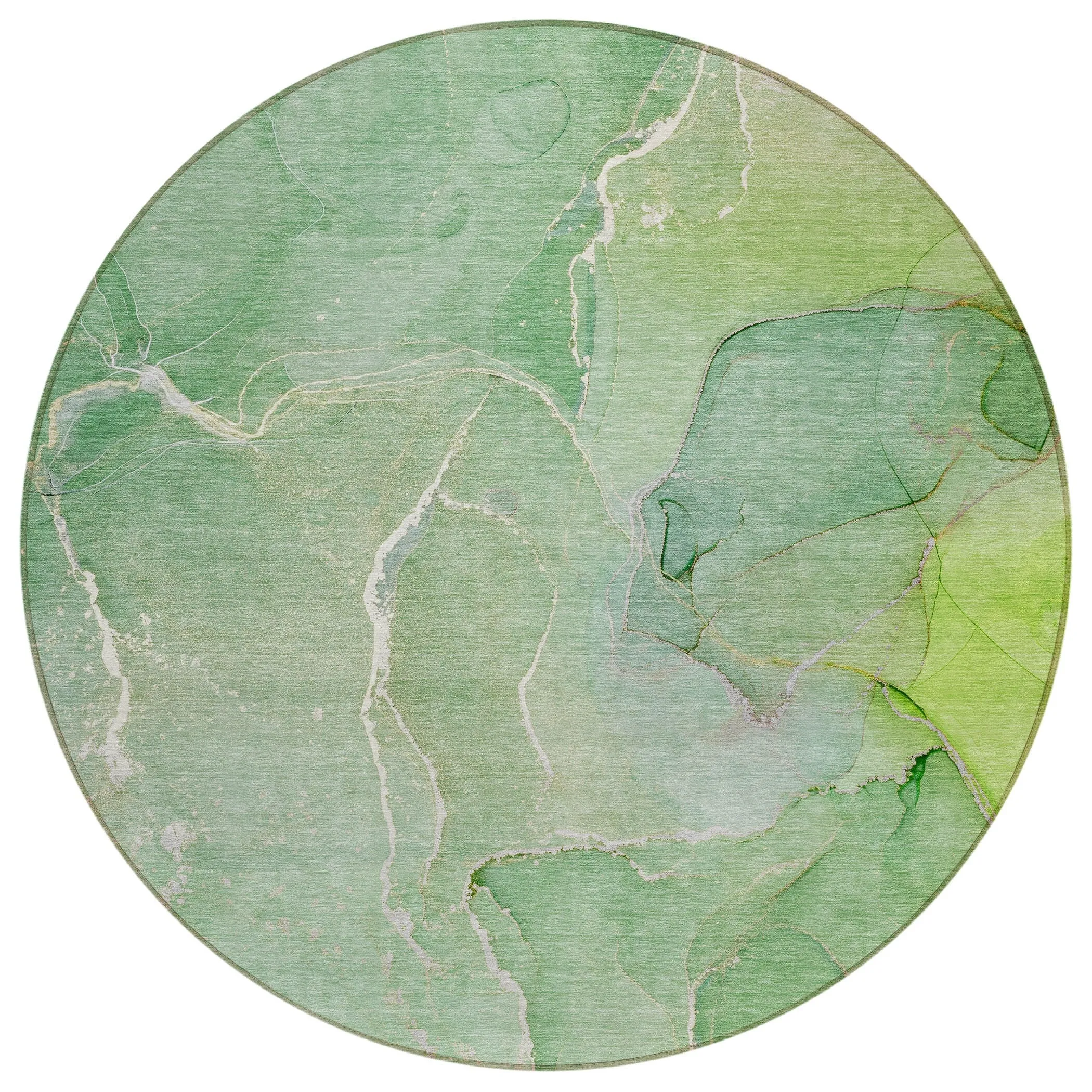 Machine Washable Indoor/ Outdoor Chantille Watercolor Rug