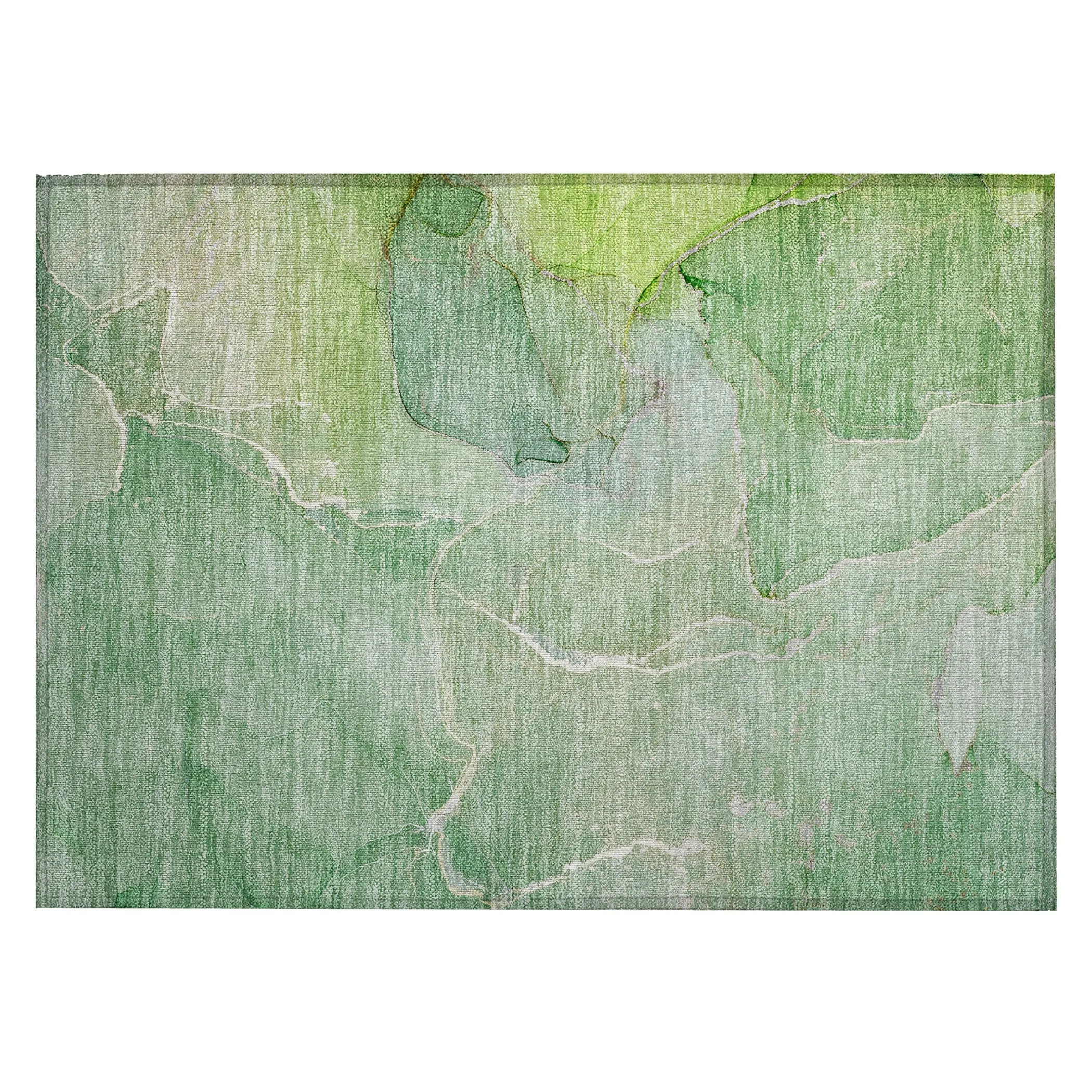 Machine Washable Indoor/ Outdoor Chantille Watercolor Rug