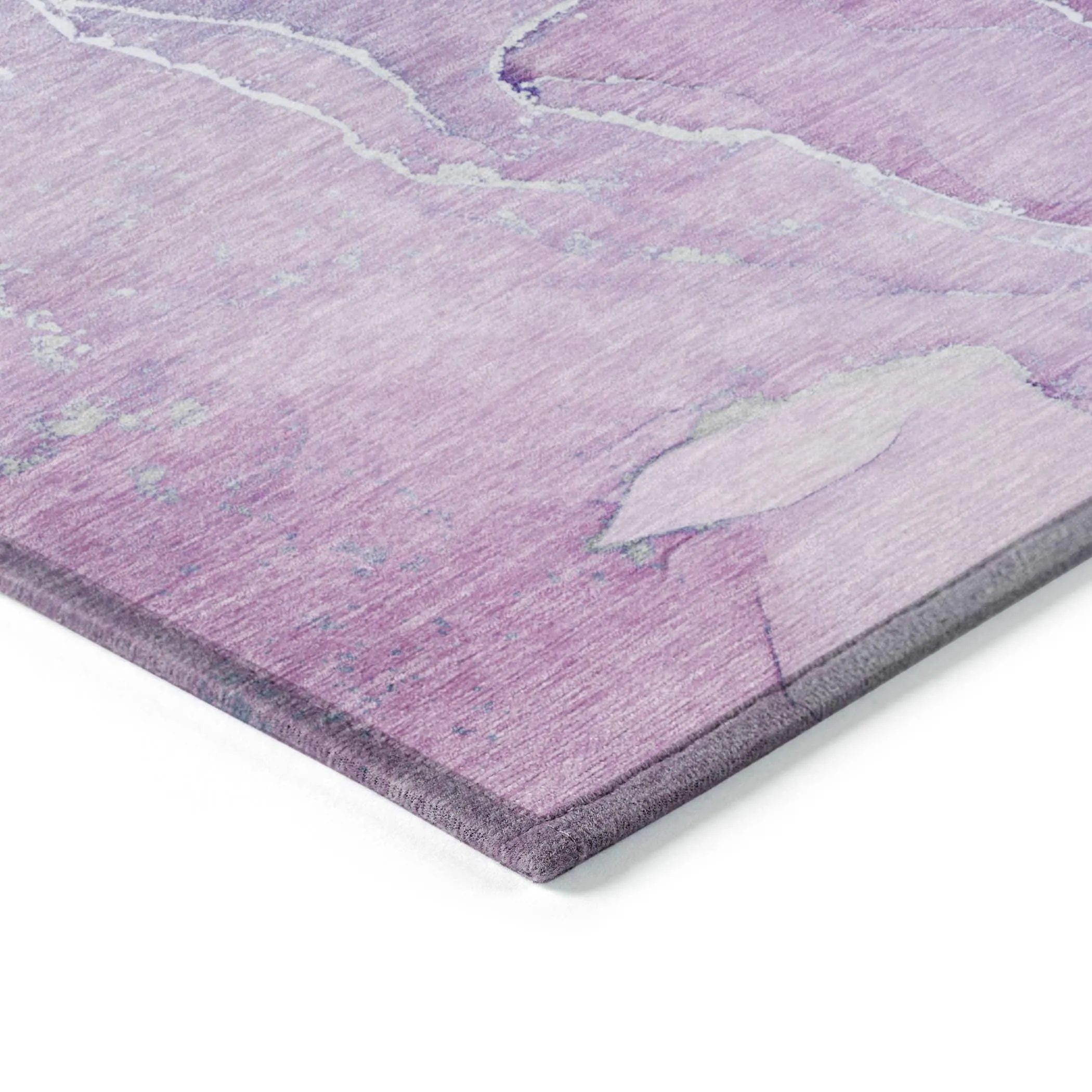 Machine Washable Indoor/ Outdoor Chantille Watercolor Rug