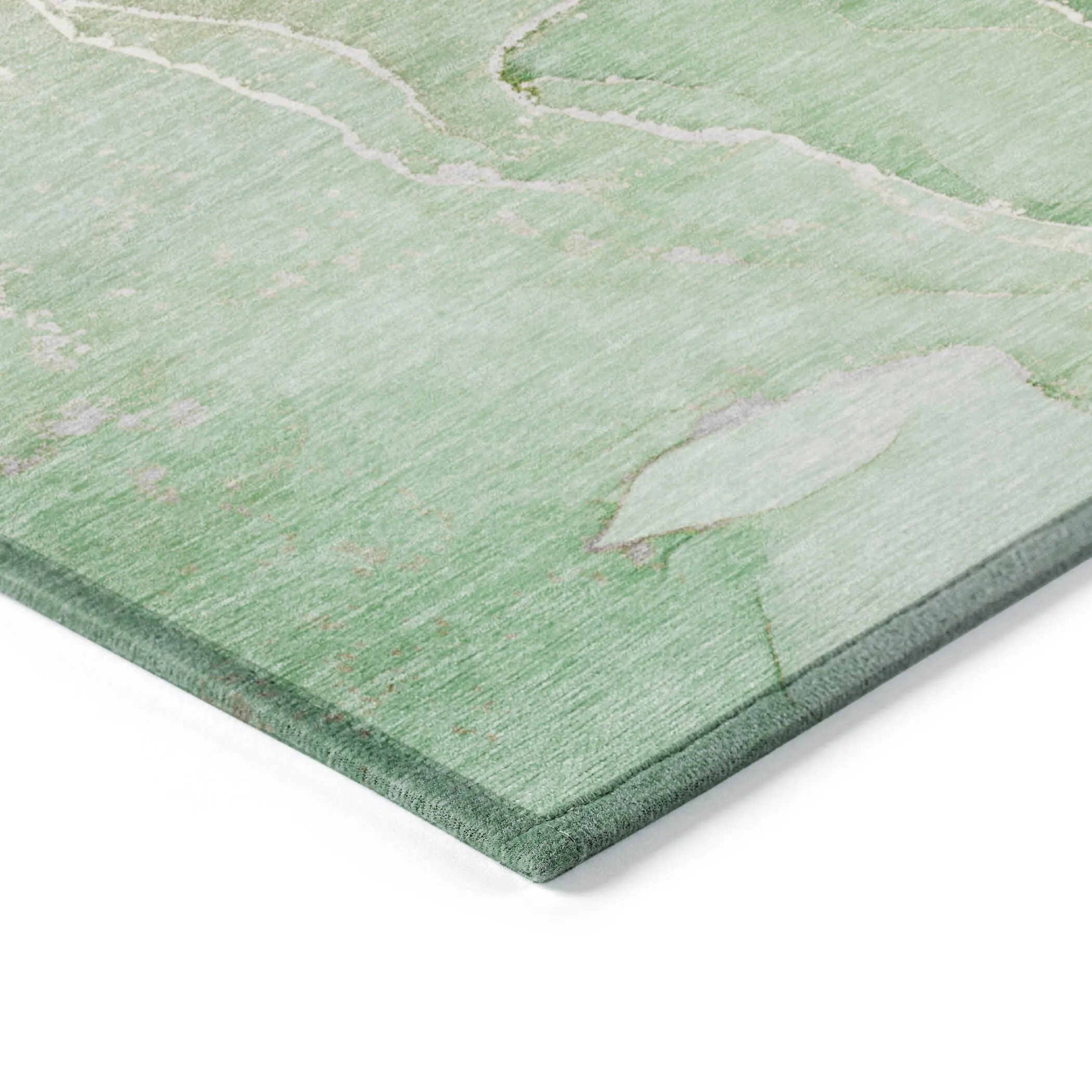 Machine Washable Indoor/ Outdoor Chantille Watercolor Rug