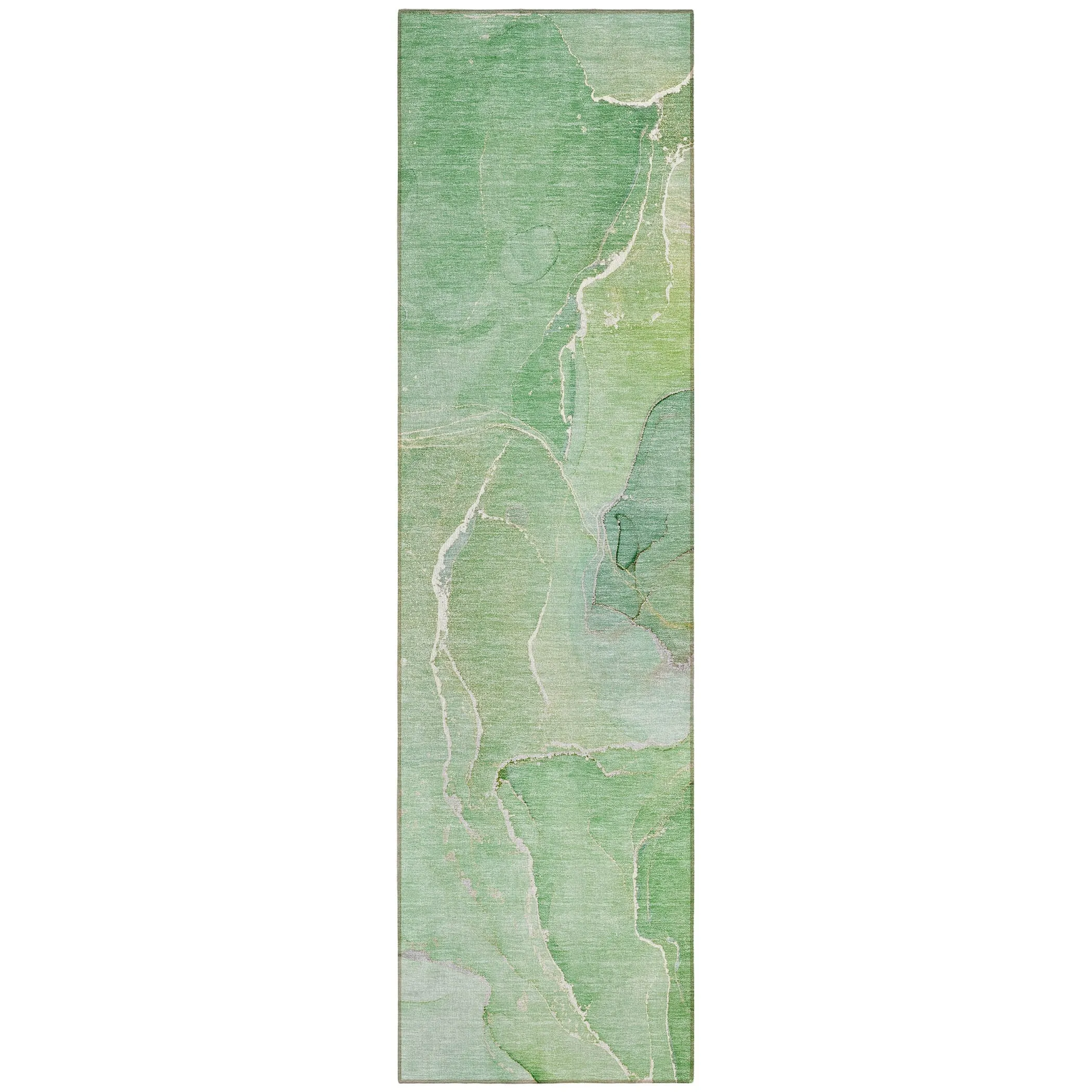 Machine Washable Indoor/ Outdoor Chantille Watercolor Rug