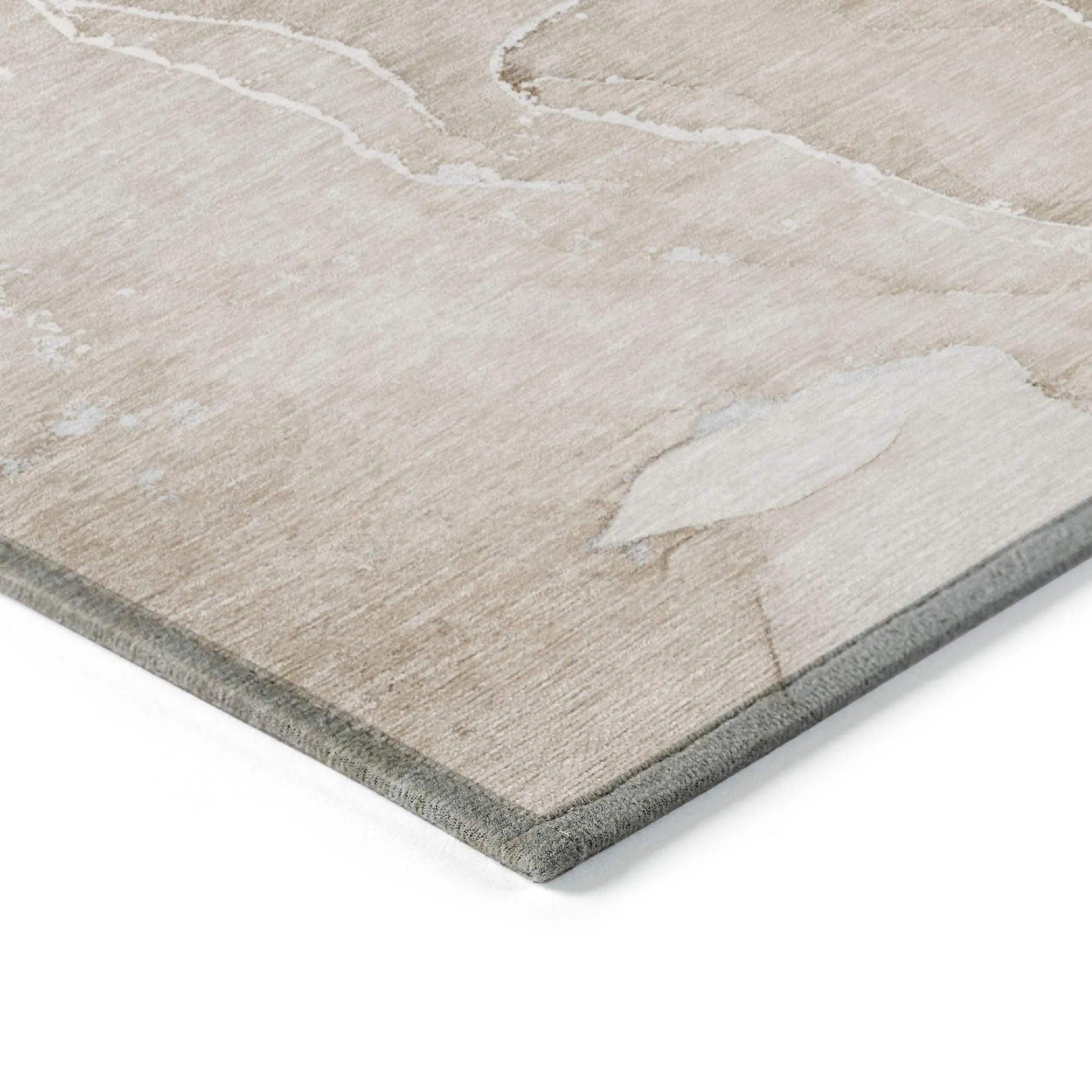 Machine Washable Indoor/ Outdoor Chantille Watercolor Rug