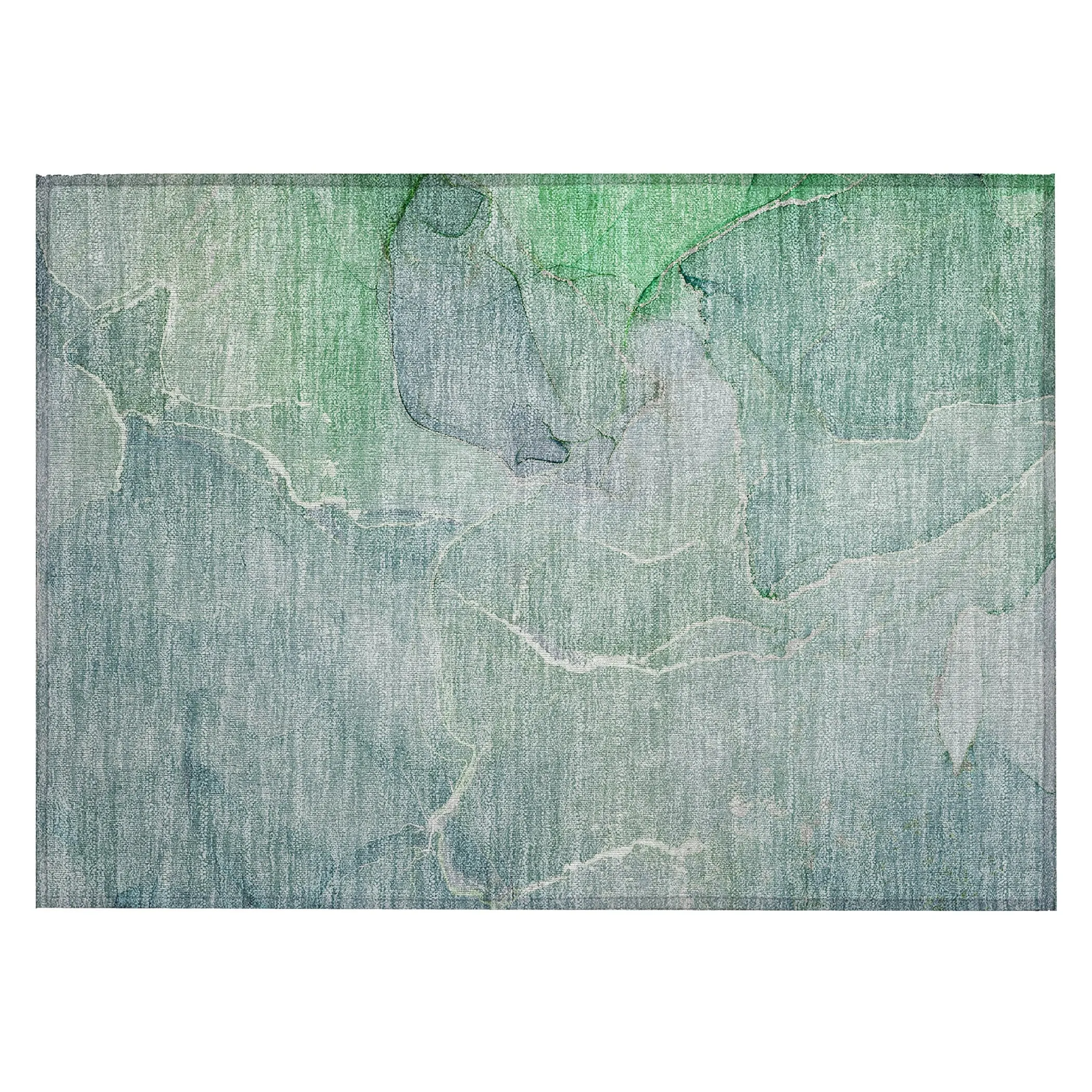 Machine Washable Indoor/ Outdoor Chantille Watercolor Rug