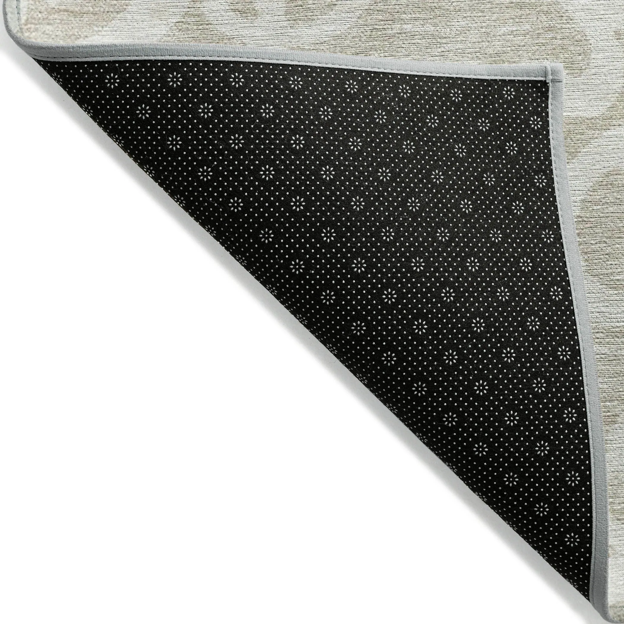 Machine Washable Indoor/ Outdoor Damask Glam Chantille Rug